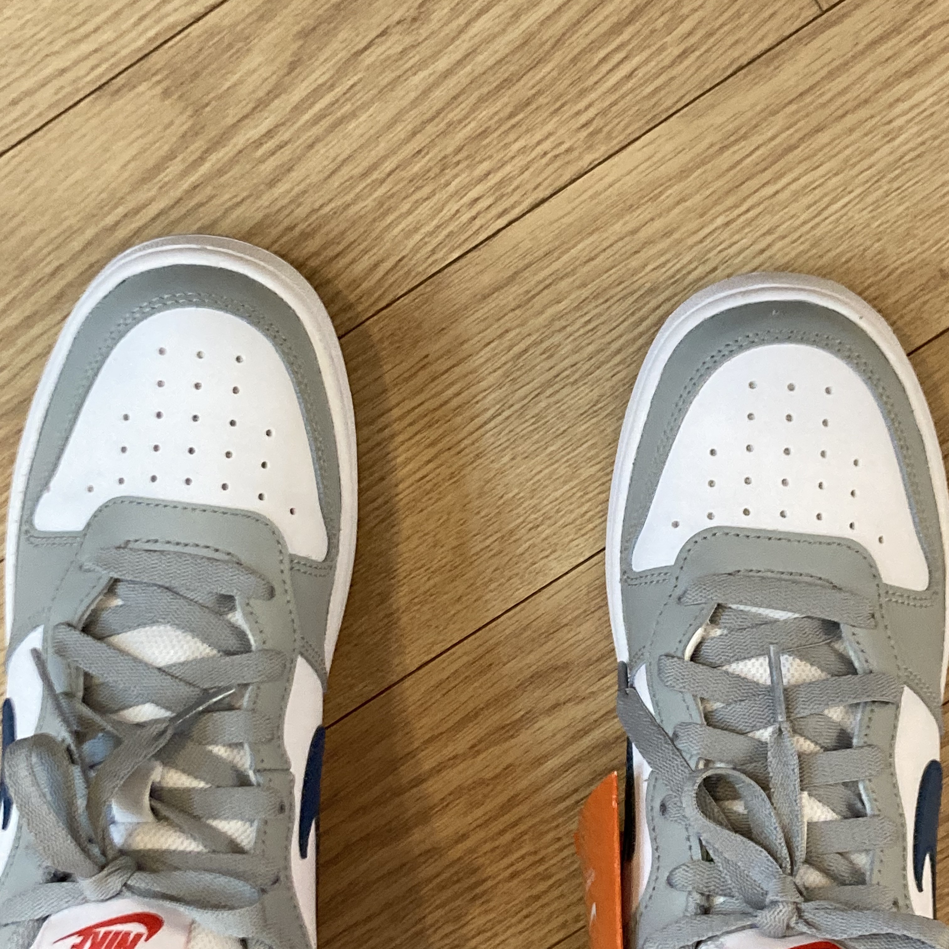 (GS) Nike Court Borough Low 2 Light Smoke Grey 착용 스타일