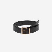 (W) Miu Miu Leather Belt Black