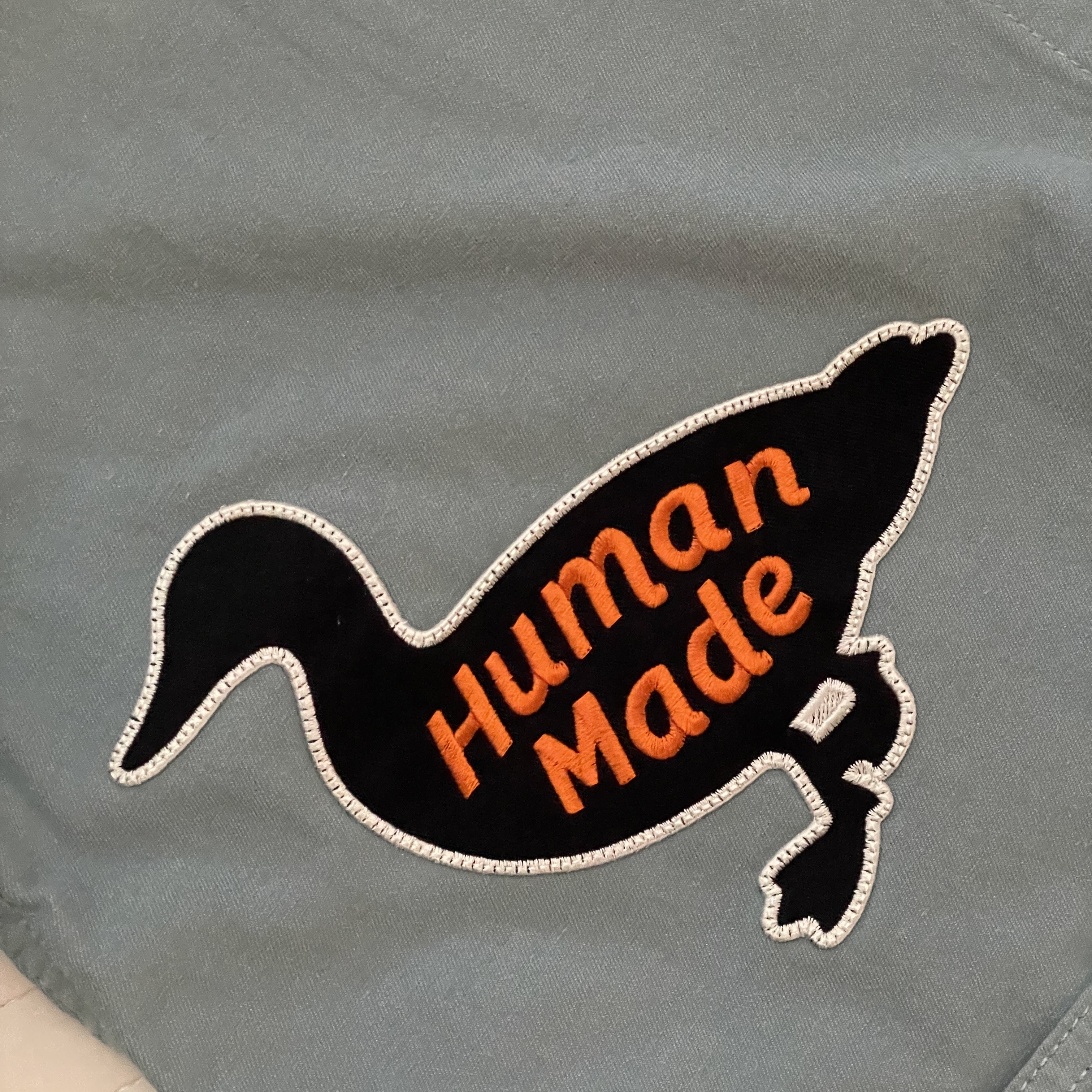 Human Made Factory Jacket Blue 착용 스타일 - 2