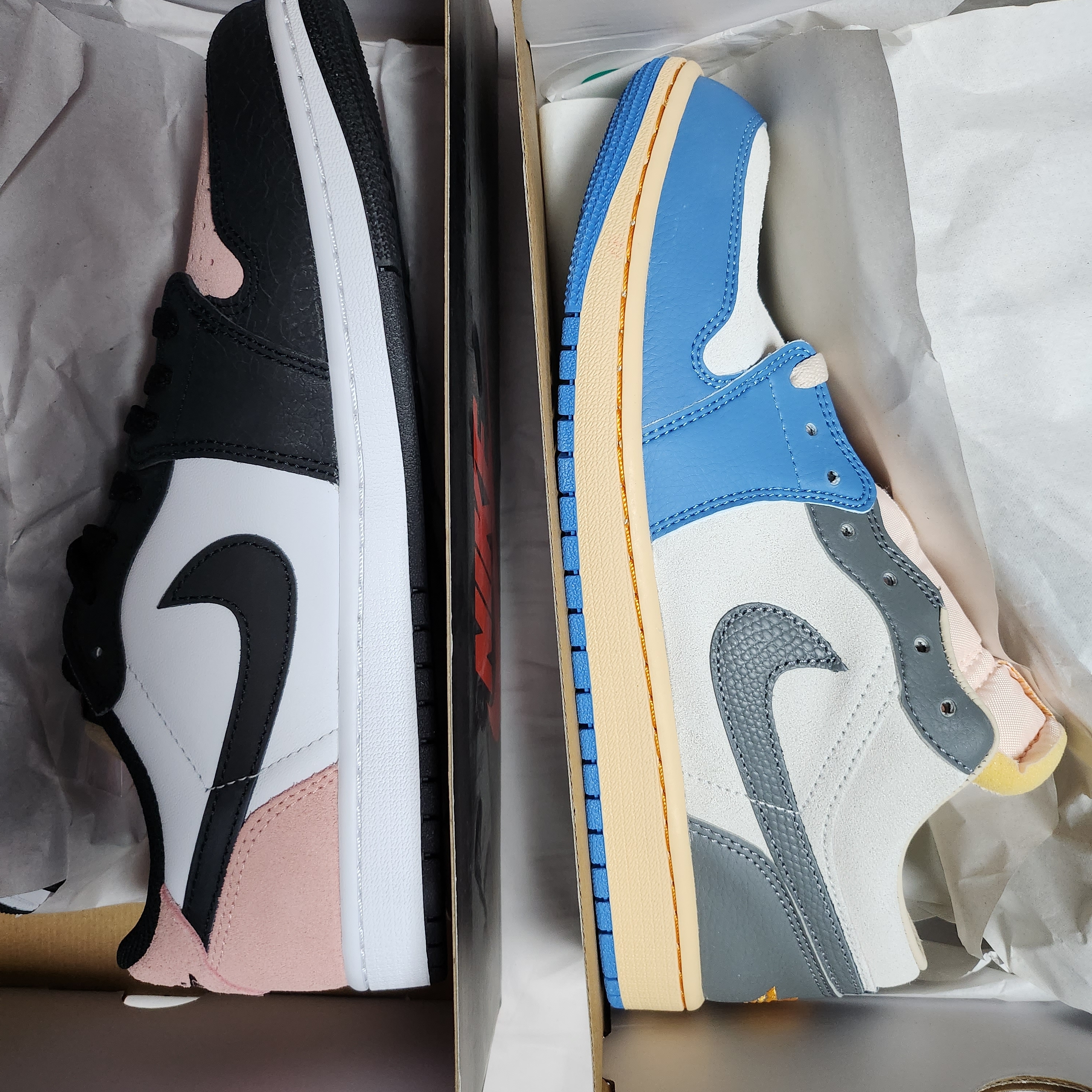 Jordan 1 Retro Low OG Bleached Coral, Jordan 1 Low SE Tokyo 96 착용 스타일 - 2