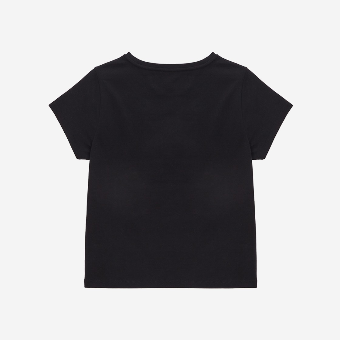 (W) Matin Kim Circle Logo Crop Top Black 상세 이미지 2