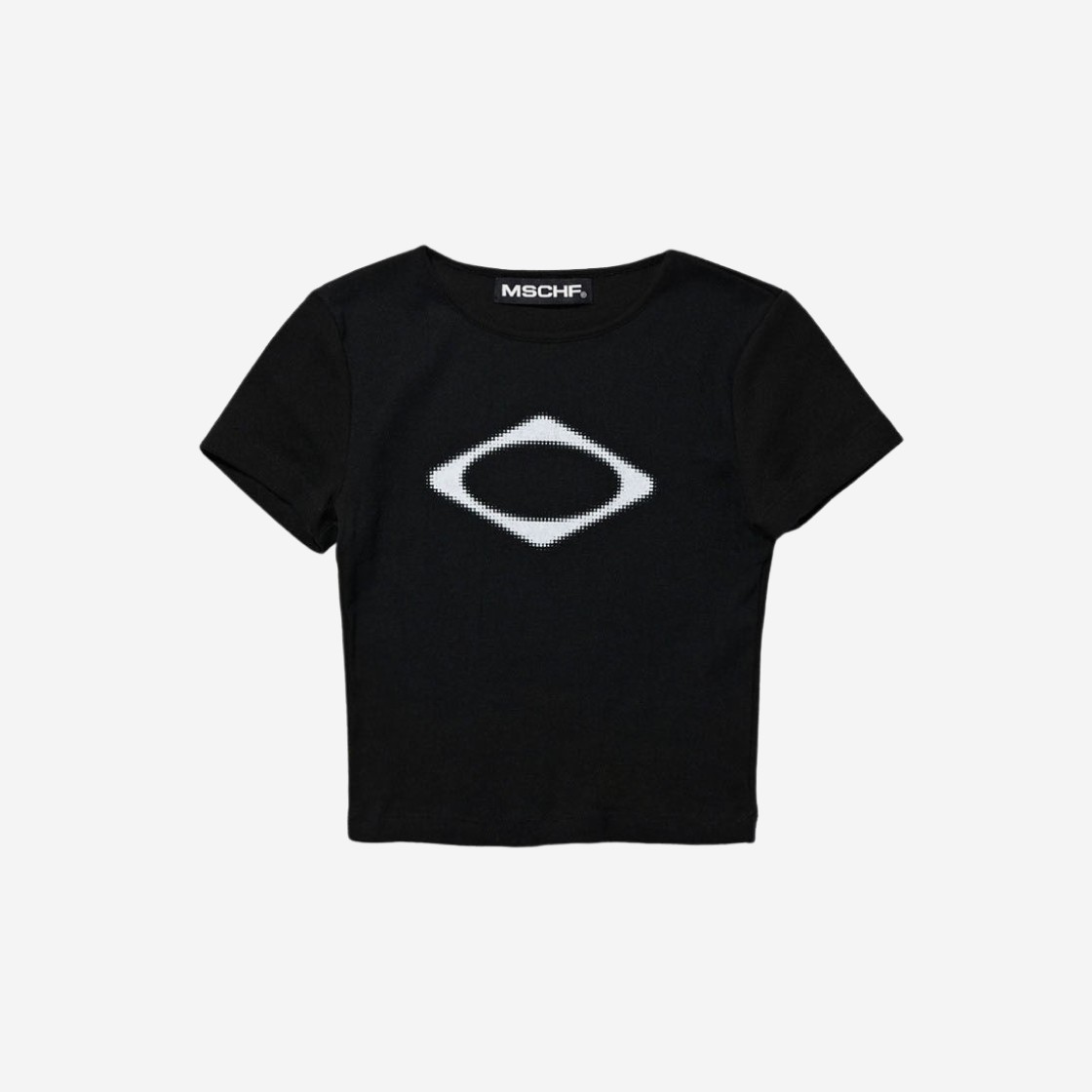 (W) Mischief Rhombus Blur T-Shirt Mini Black 상세 이미지 1