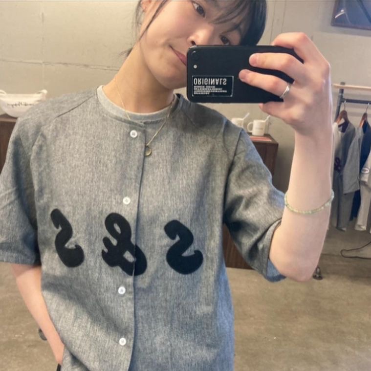 Safarispot S&S Baseball Short Sleeve Shirt Black 착용 스타일 - 3