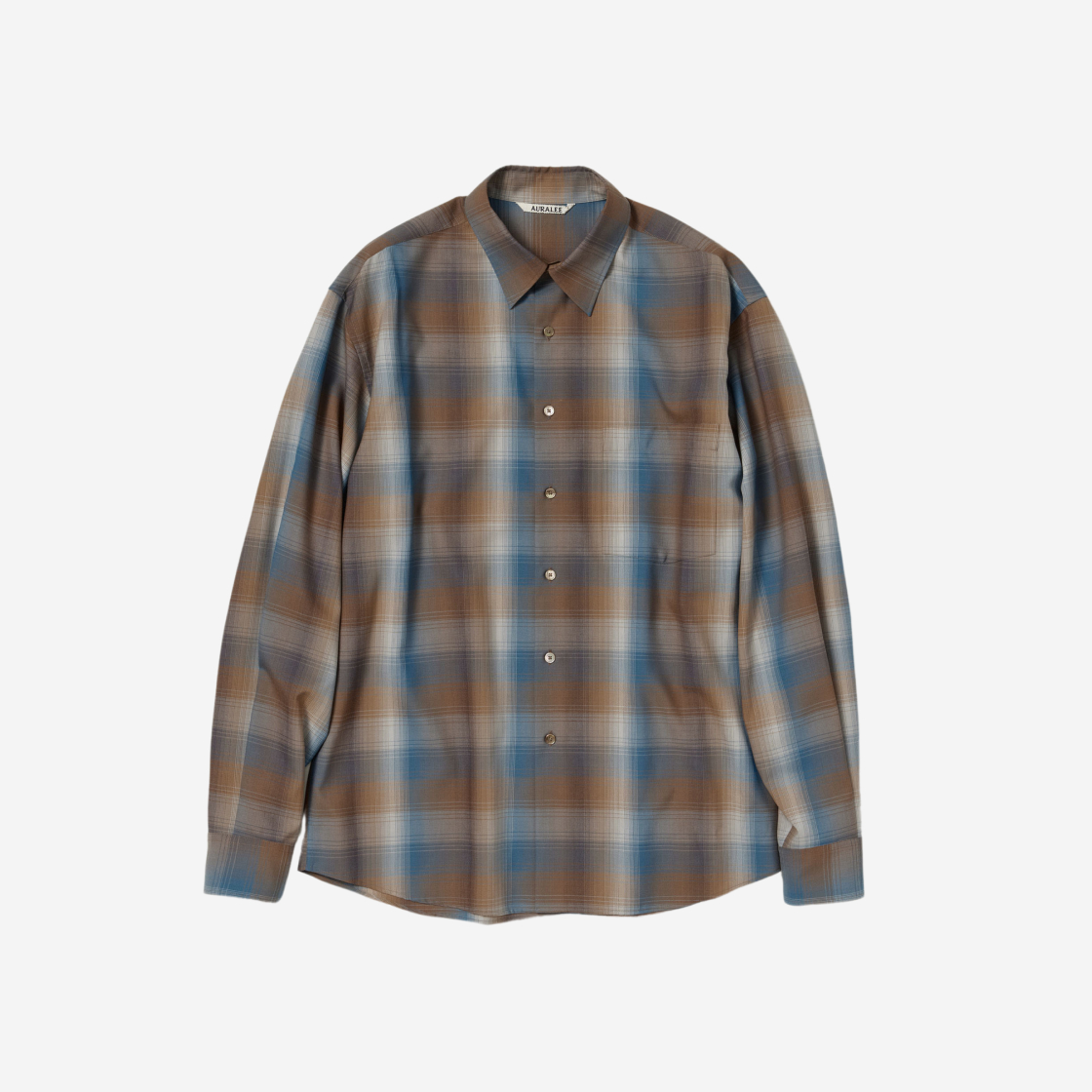 auralee 23ss wool check shirt size4日本売れ筋ランキング