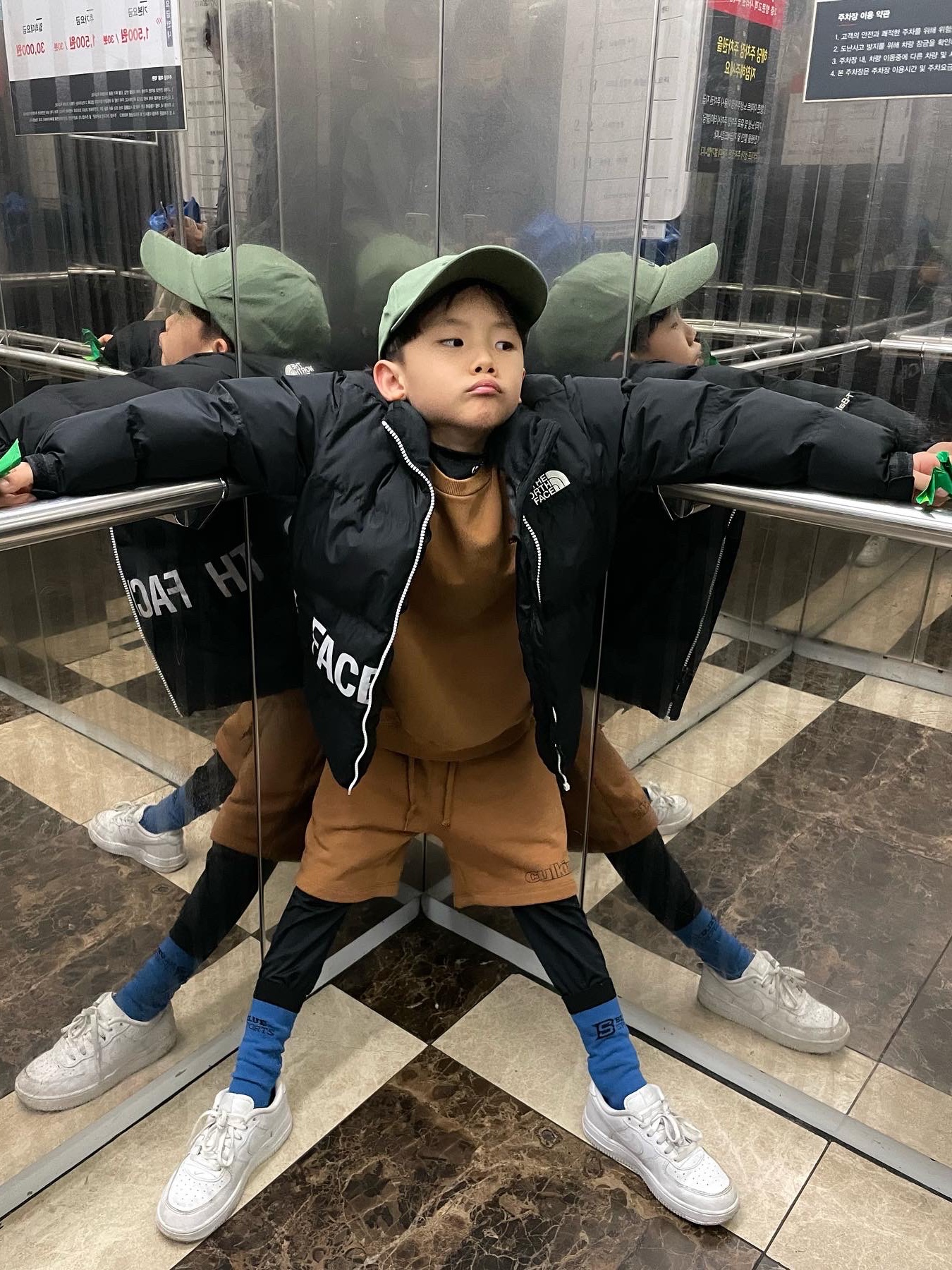 (PS) Nike Force 1 Low Triple White 착용 스타일