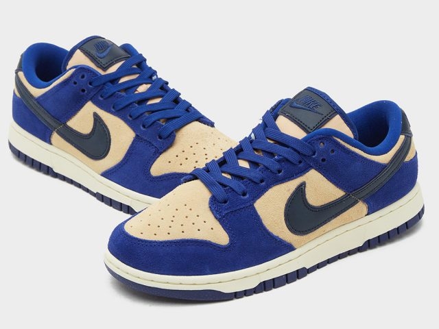 (W) Nike Dunk Low LX Blue Suede 착용 스타일