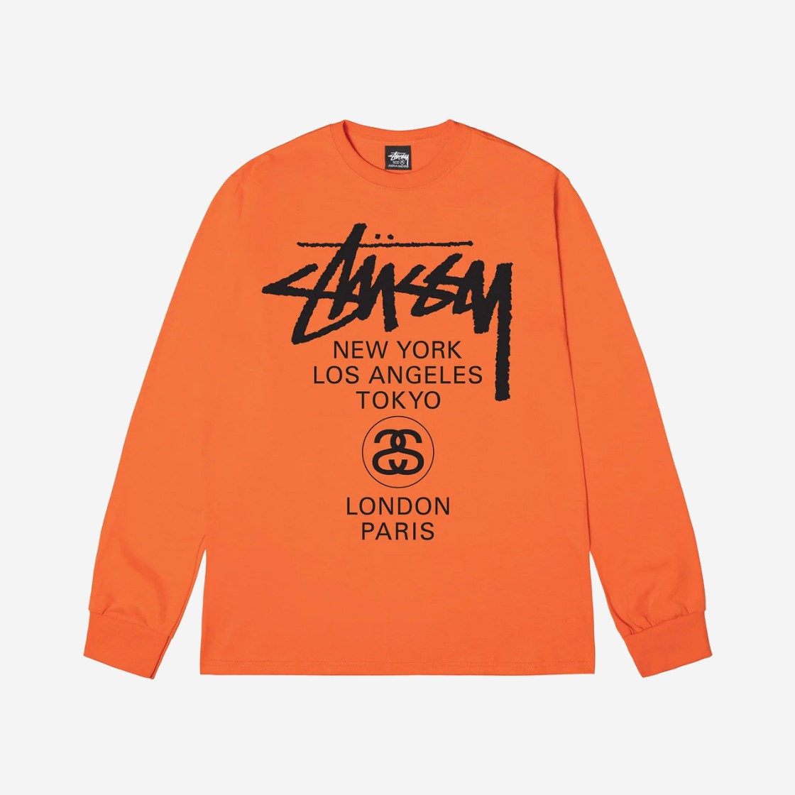 Stussy World Tour LS T-Shirt Coral 2023 상세 이미지 1