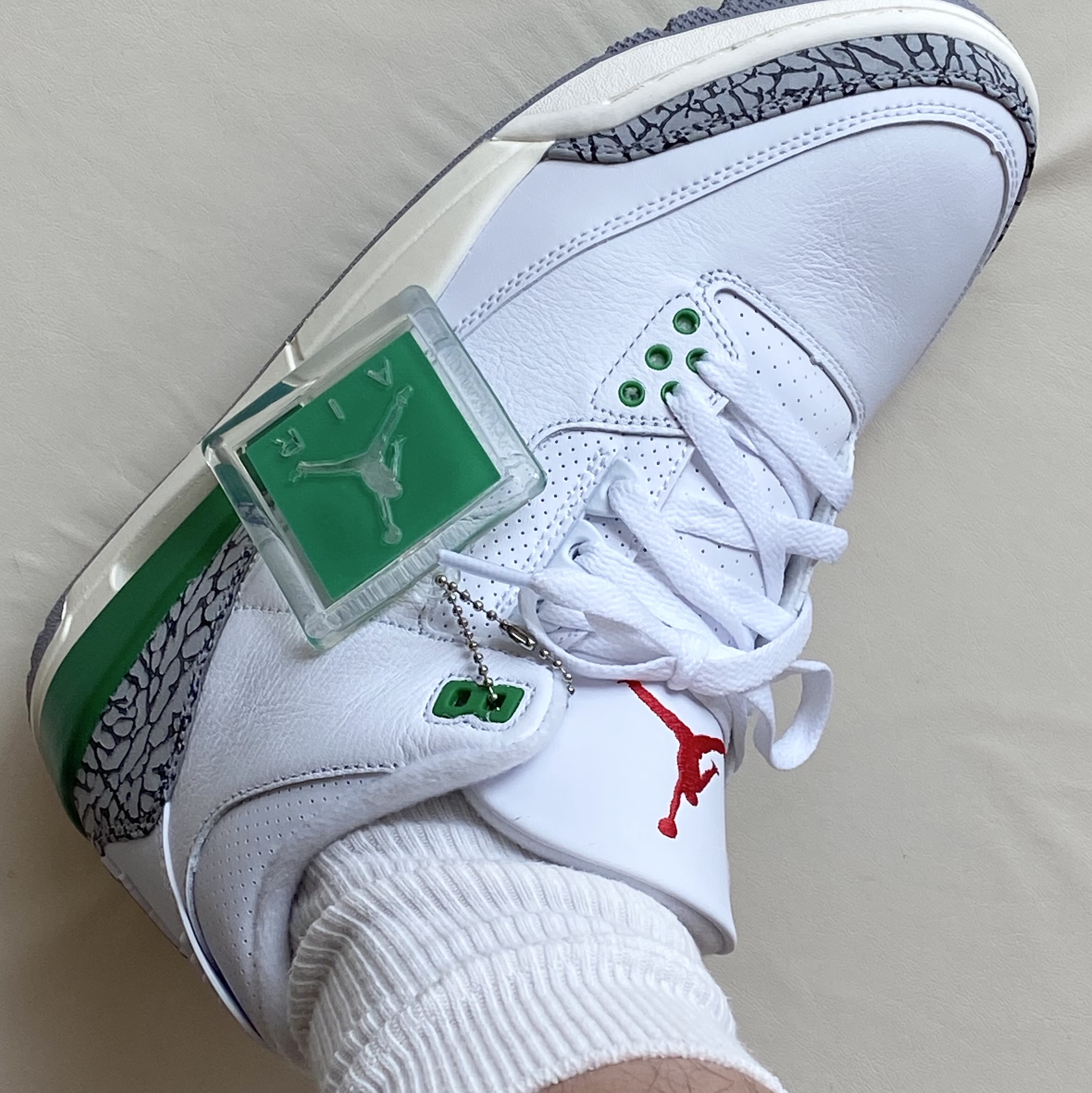 (W) Jordan 3 Retro Lucky Green 착용 스타일