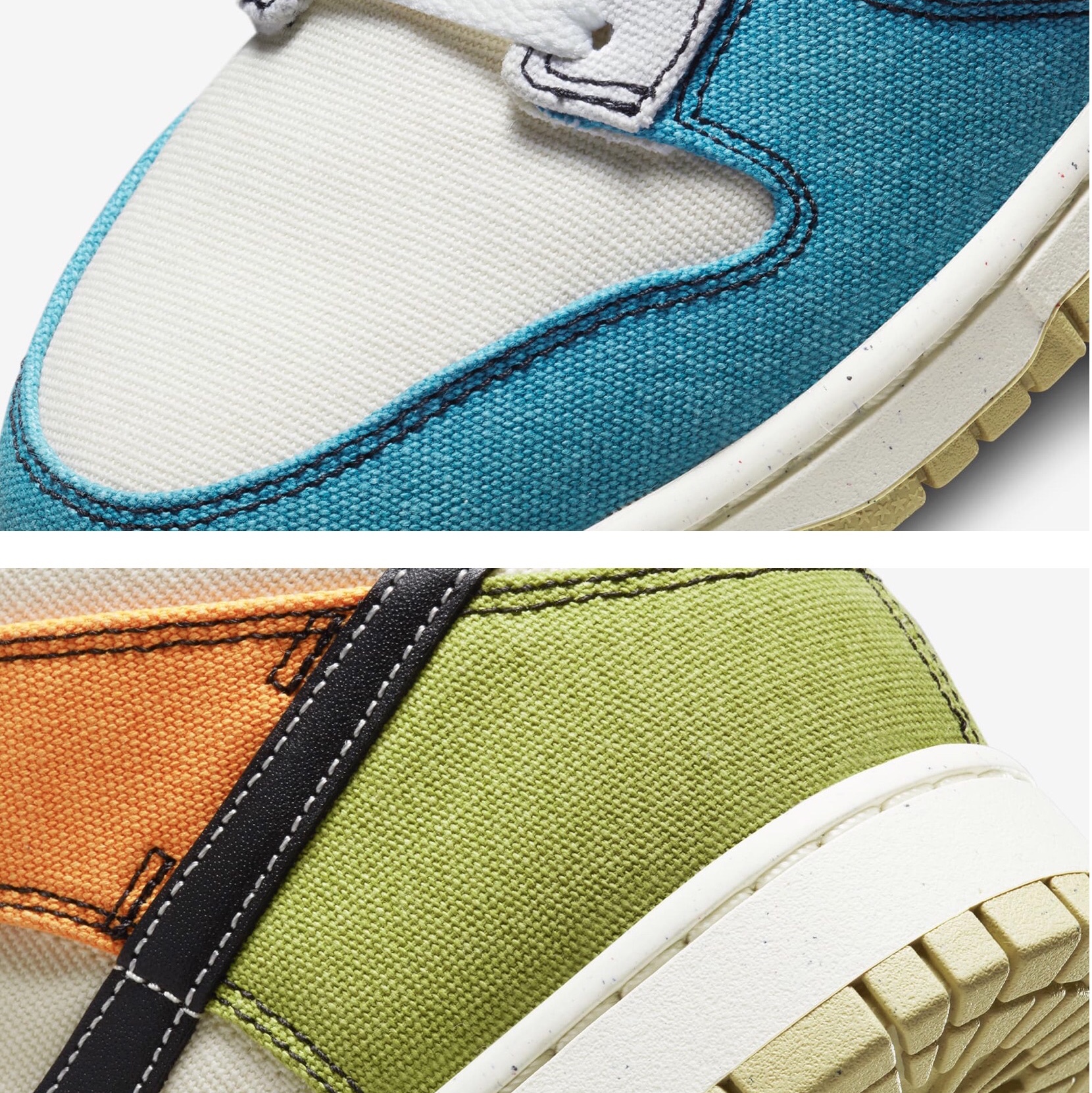Nike Dunk Mid Mineral Teal and Moss 착용 스타일 - 5