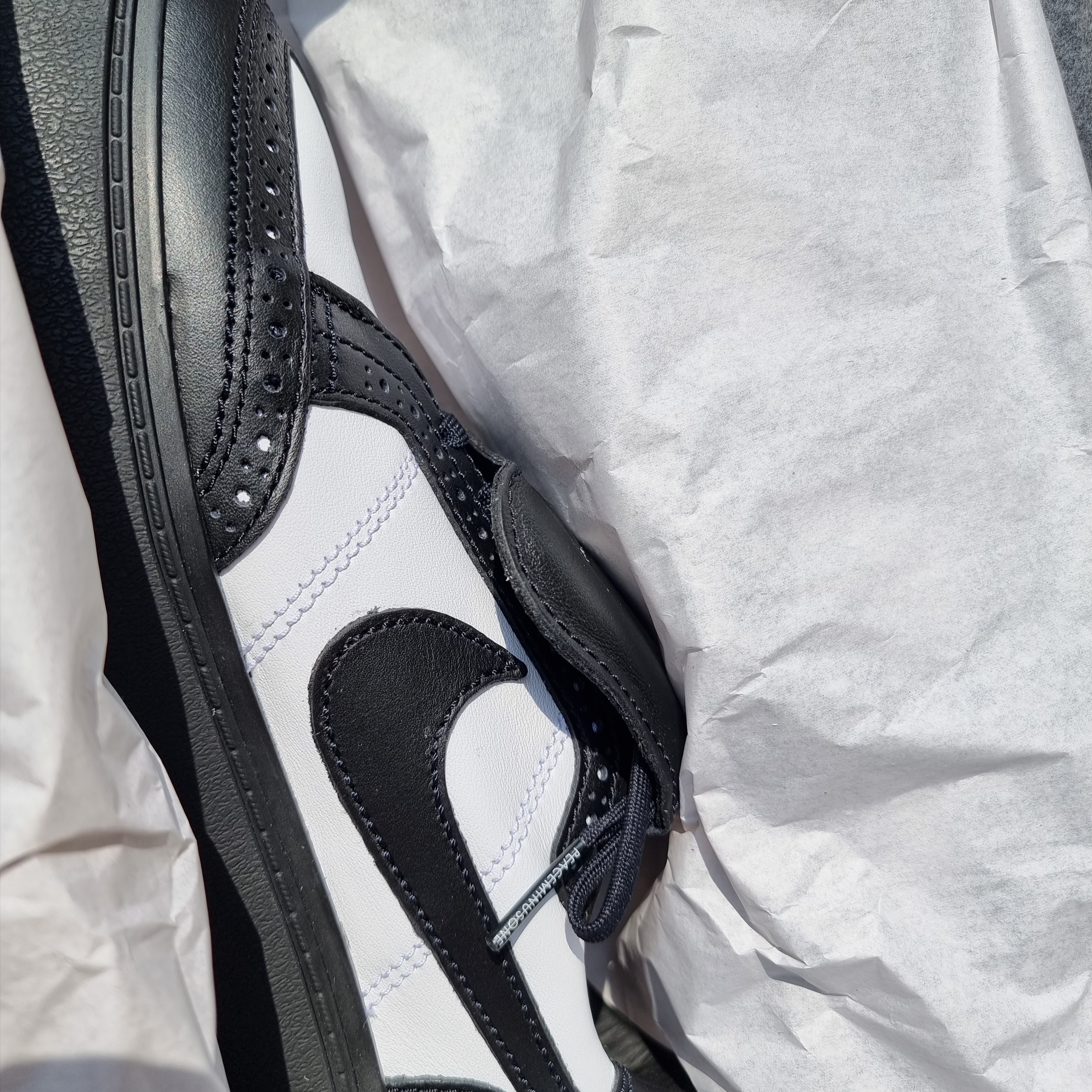 Nike x Peaceminusone Kwondo1 Black and White 착용 스타일