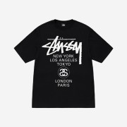 Stussy World Tour T-Shirt Black 2023