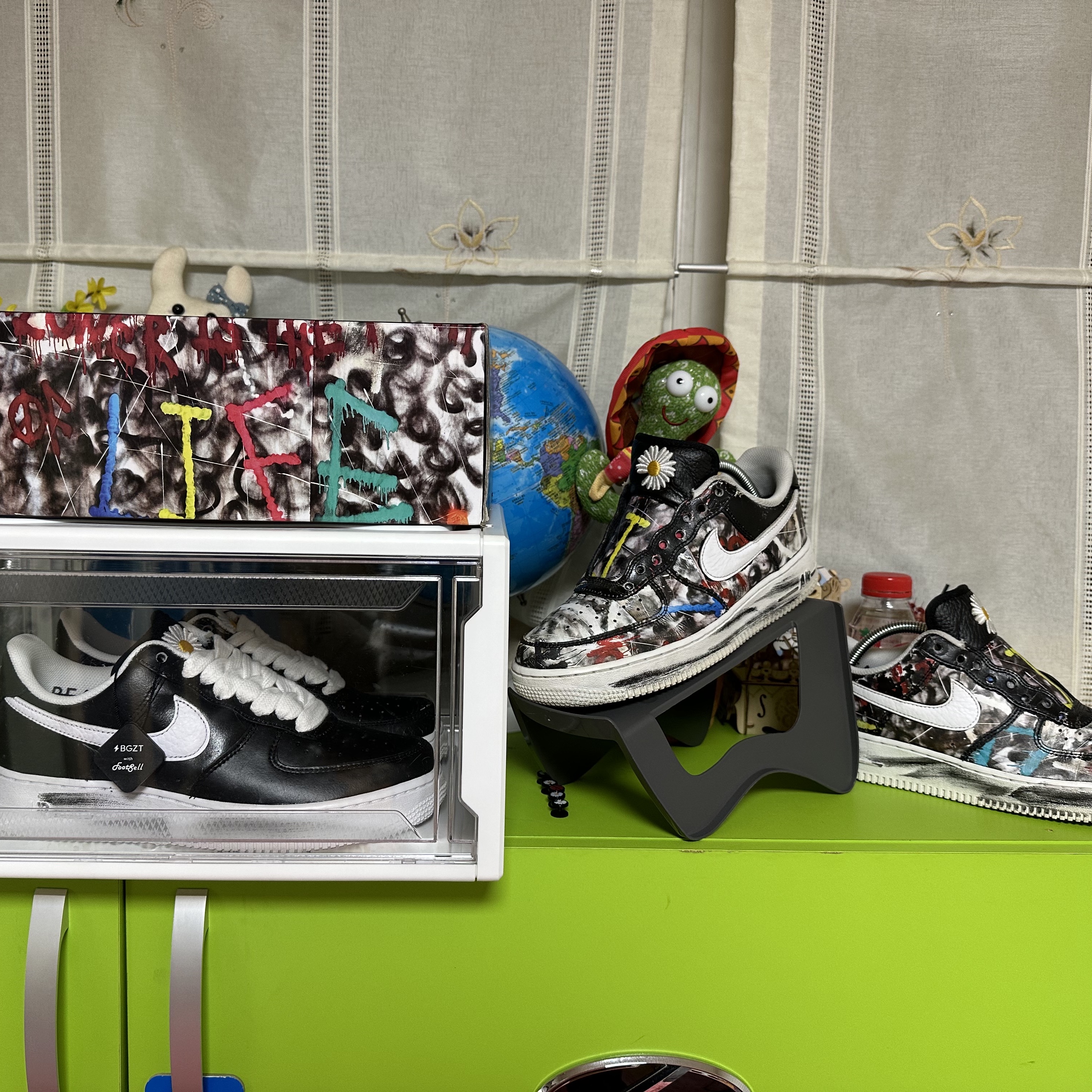 Nike x Peaceminusone Air Force 1 Low Para-Noise 착용 스타일