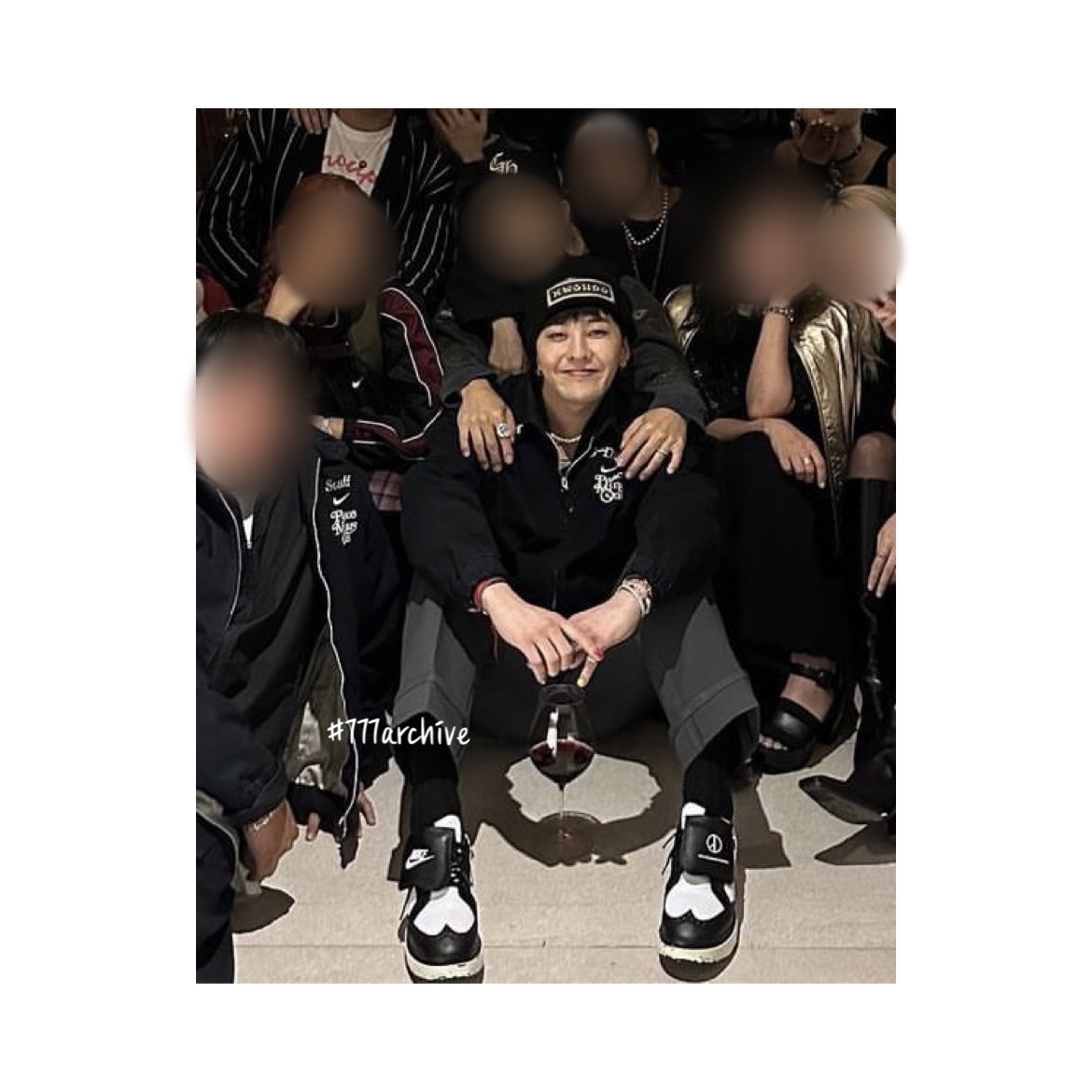 Nike x Peaceminusone Kwondo1 Black and White 착용 스타일 - 1
