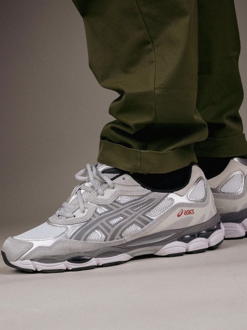 Asics Gel-NYC White Steel Grey 착용 스타일 - 2