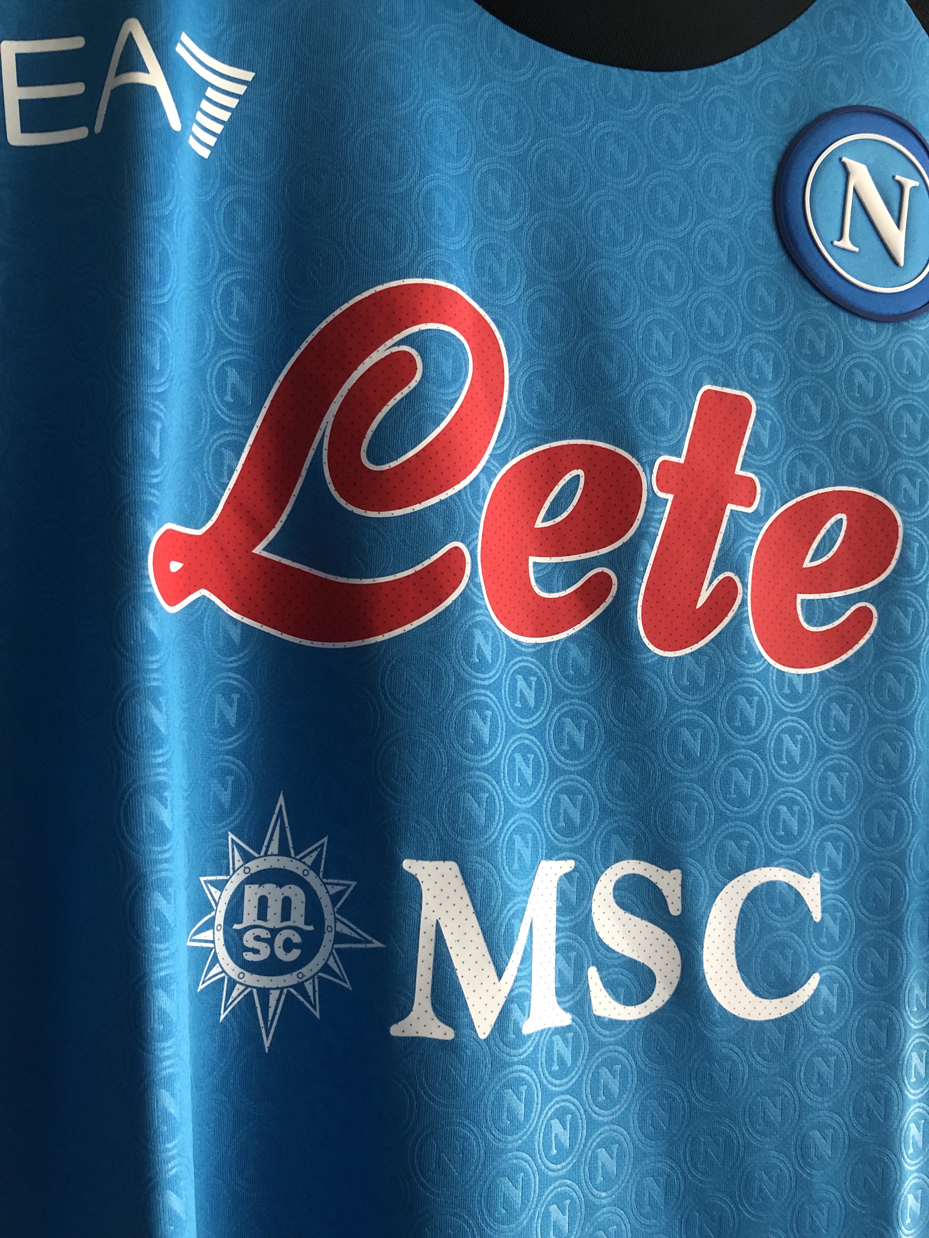EA7 SSC Napoli 2022/23 Home Match Shirt Sky Blue (Non Marking Ver.) 착용 스타일