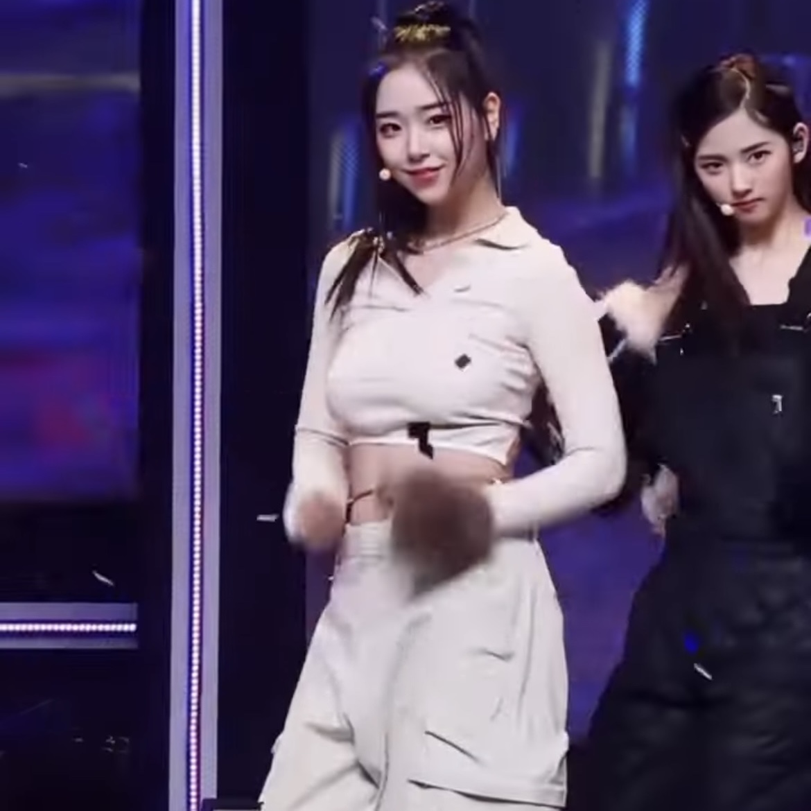 (W) Nike x Jacquemus Long Sleeve Ribbed Polo Pearl White - Asia 착용 스타일