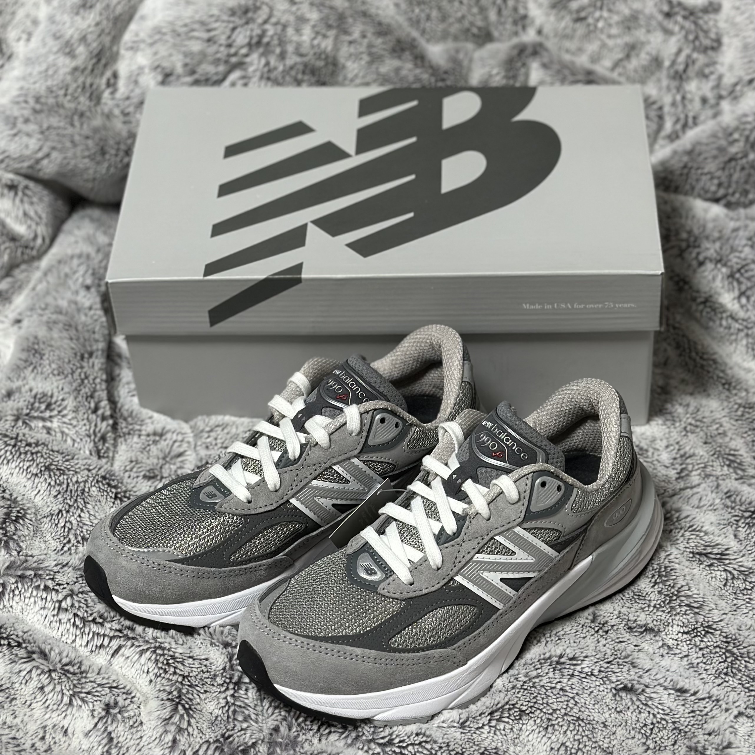 New Balance 990v6 Made in USA Grey - D Standard 착용 스타일