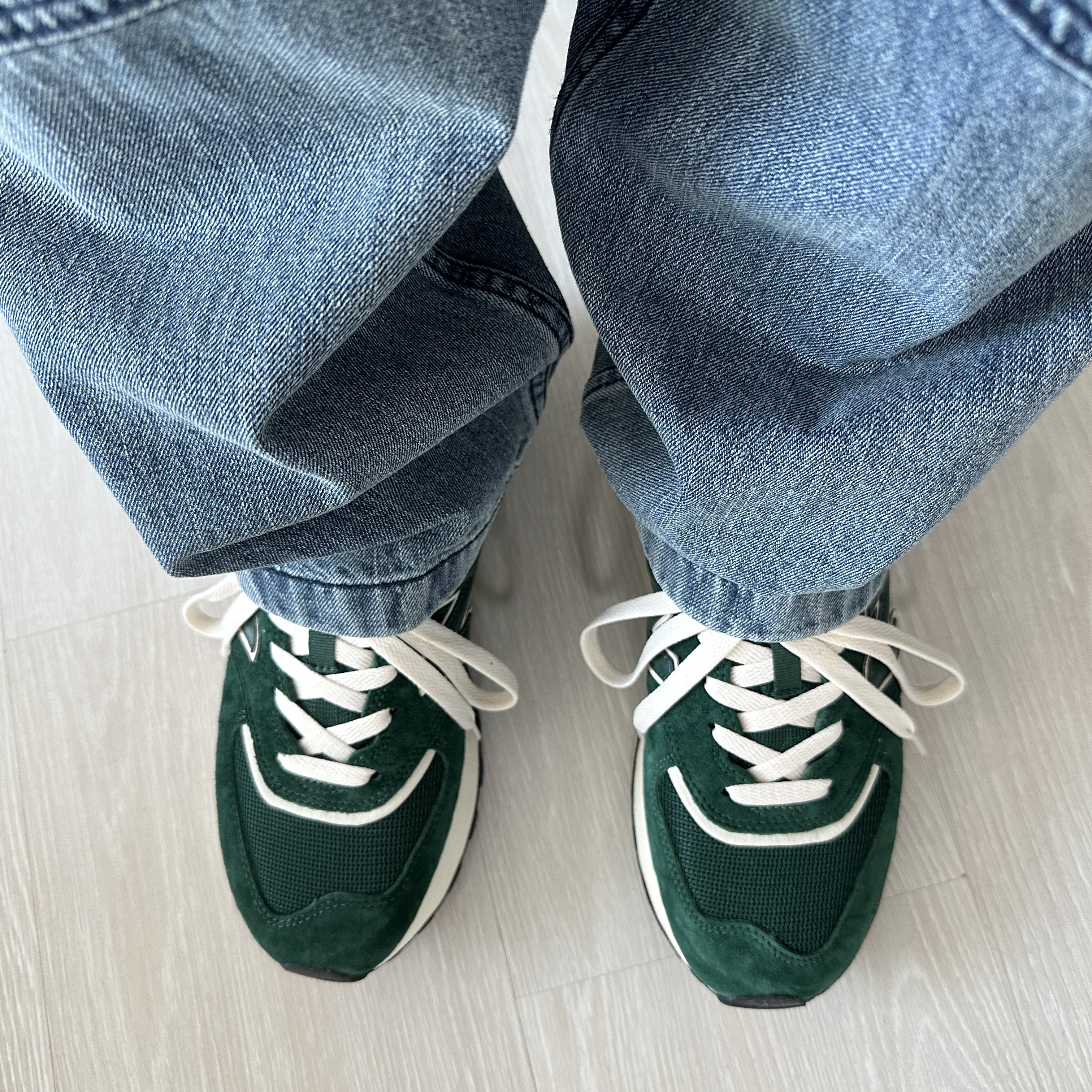 New Balance 574 Legacy Green 착용 스타일 - 3