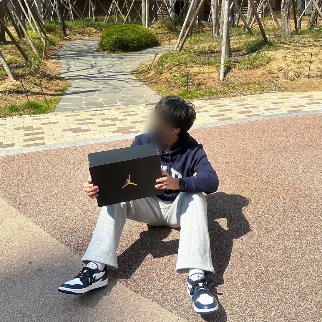 Jordan 1 Low Golf Midnight Navy 착용 스타일