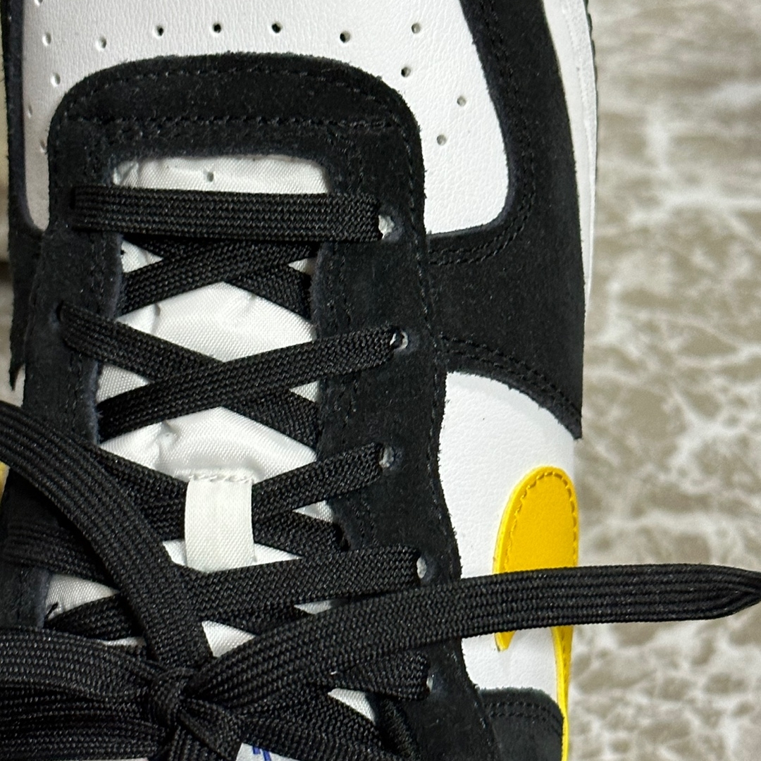 (GS) Nike Air Force 1 LV8 Athletic Club Black Dark Sulfur 착용 스타일 - 4