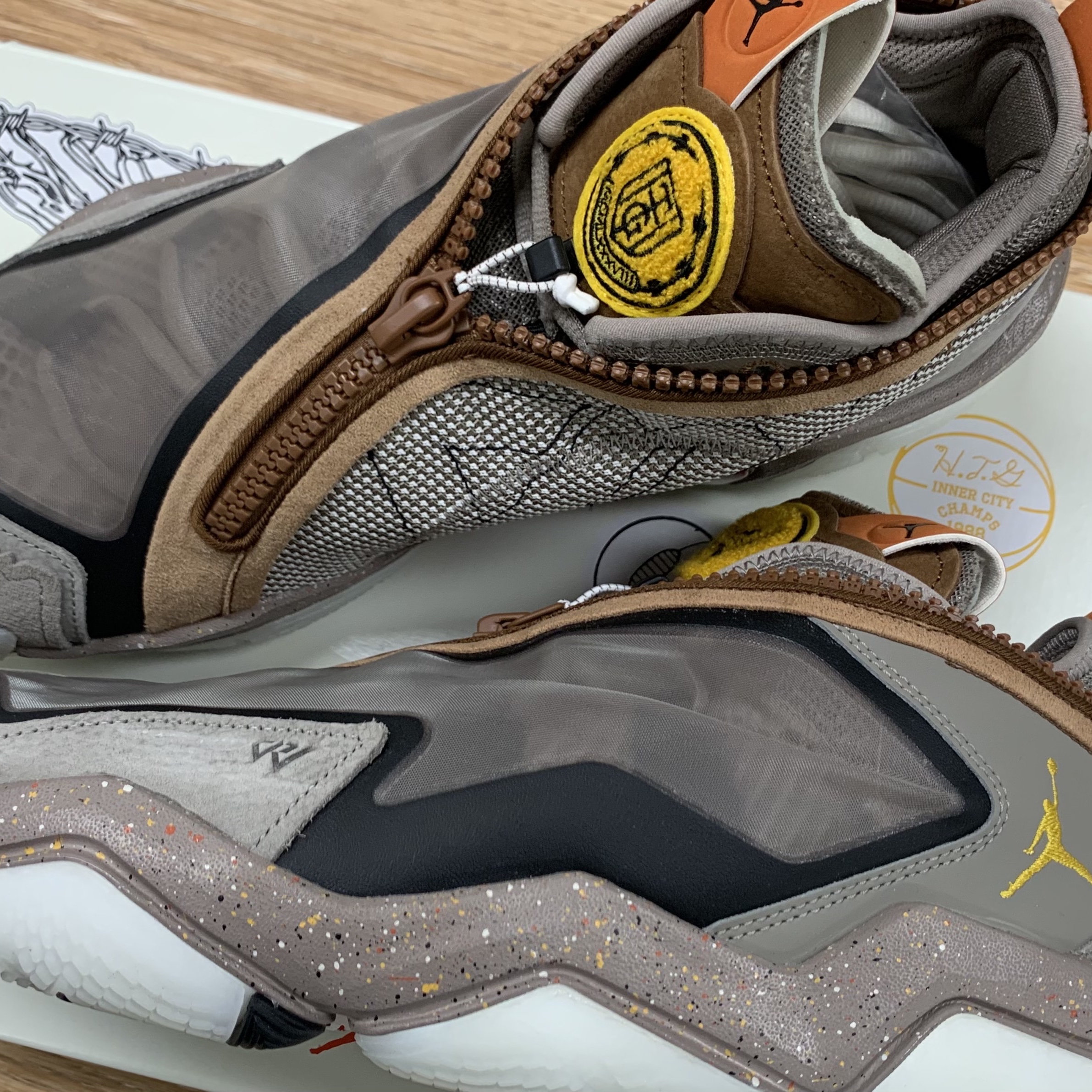 Jordan x Russell Westbrook Honor the Gift Why Not ZER0.6 PF Moon Fossil 착용 스타일 - 3