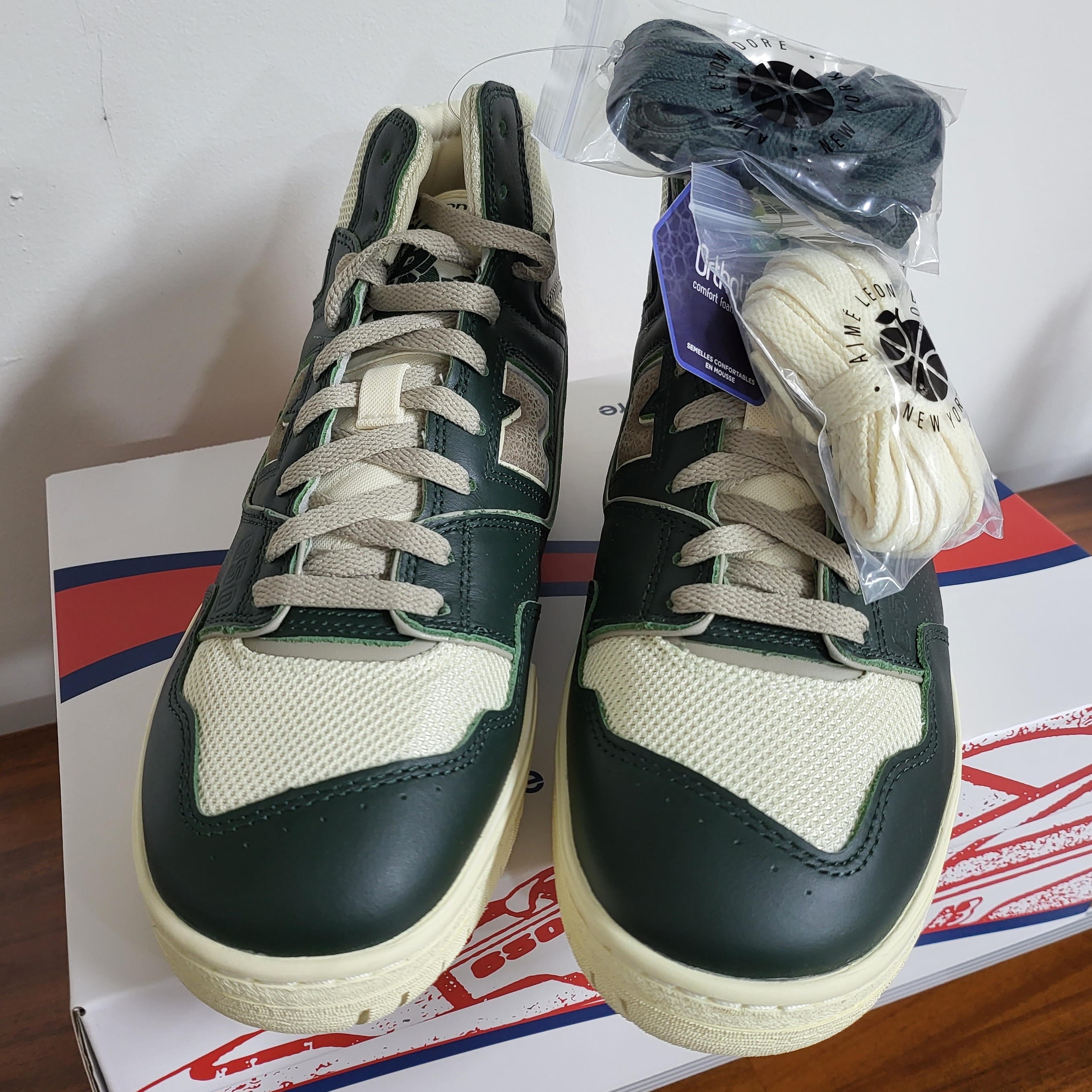 New Balance x Aime Leon Dore 650R Forest Green 착용 스타일 - 2