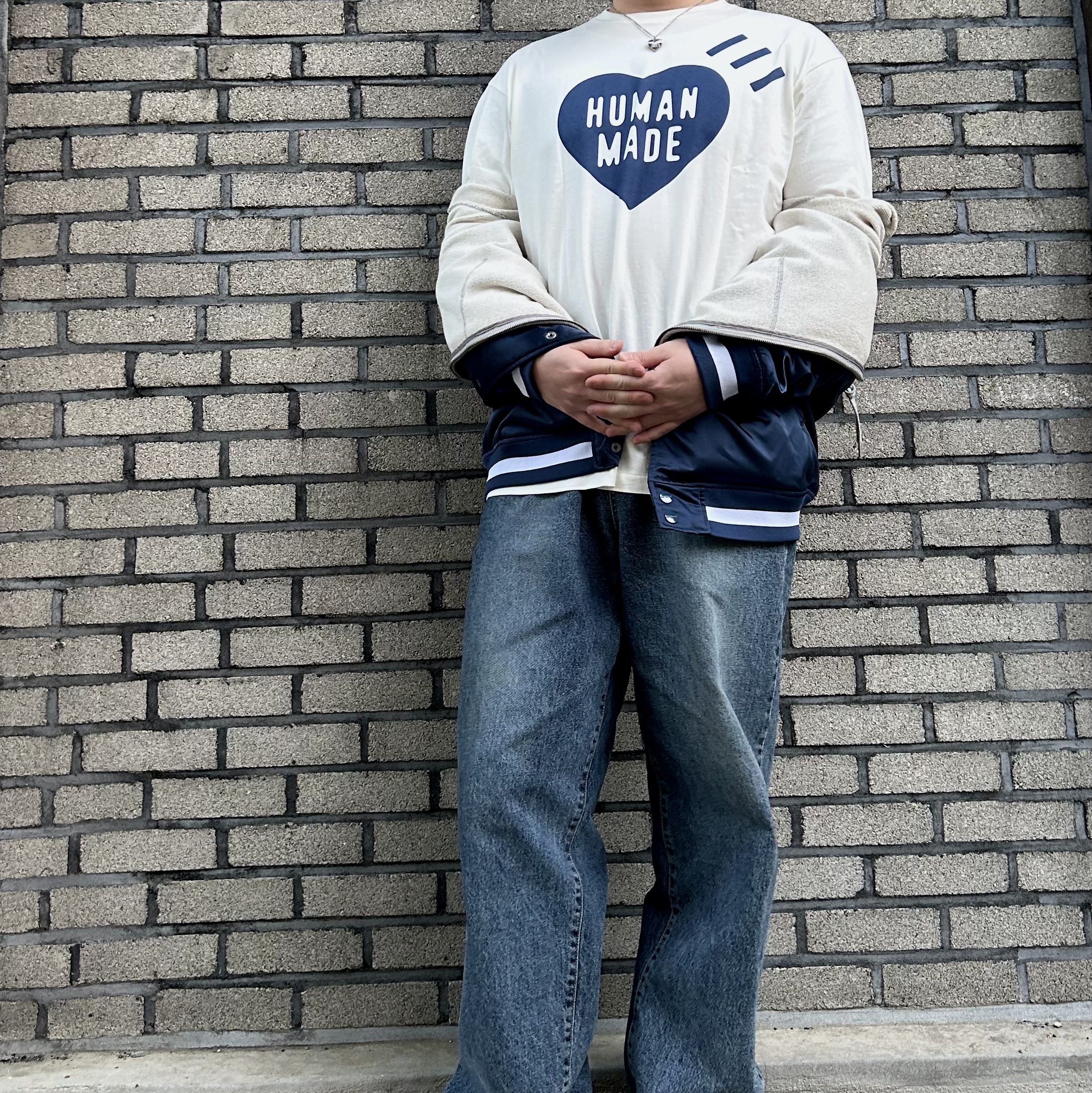 Adidas Campus 80s Collegiate Navy 착용 스타일 - 4