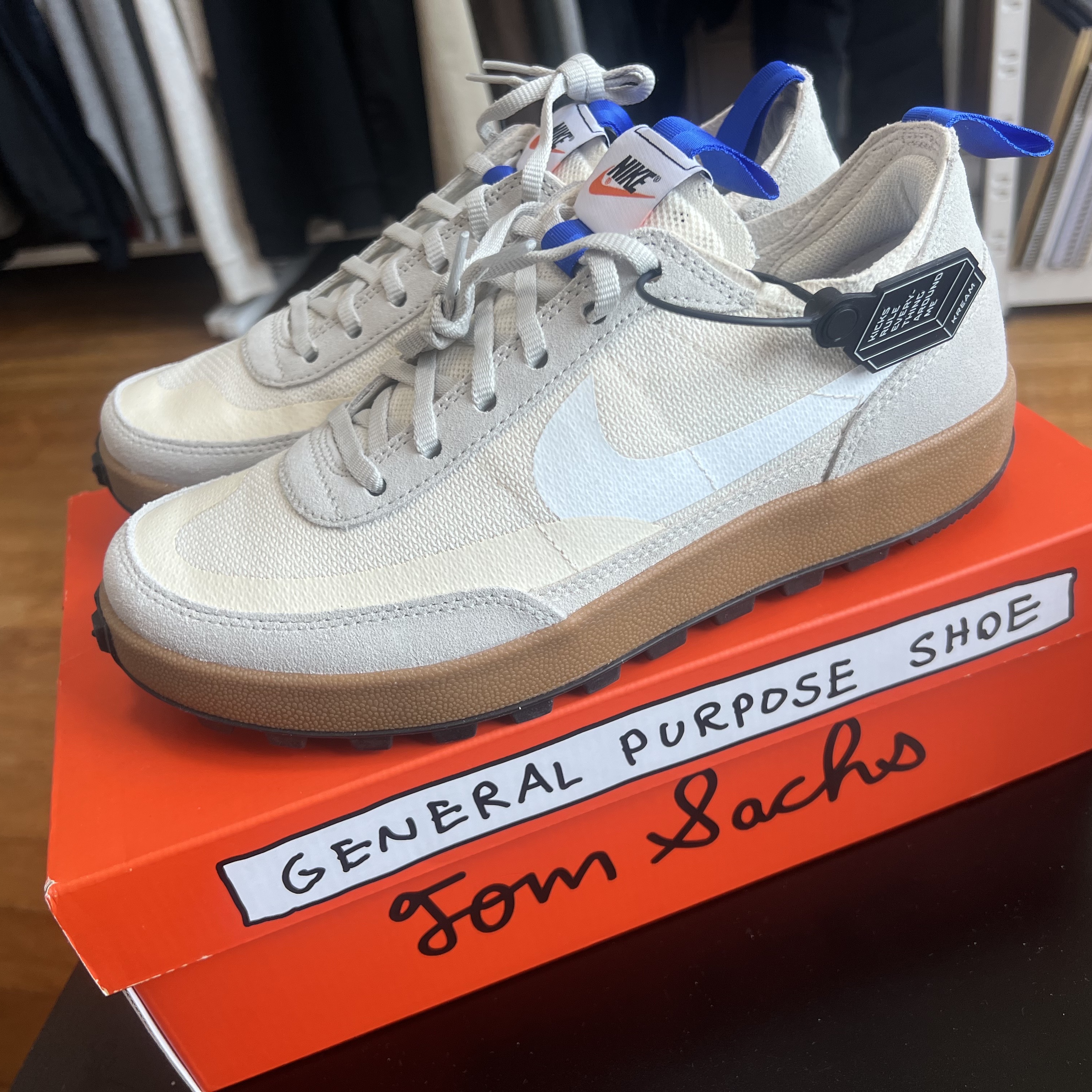 Nike x Tom Sachs General Purpose Shoe Light Cream 착용 스타일