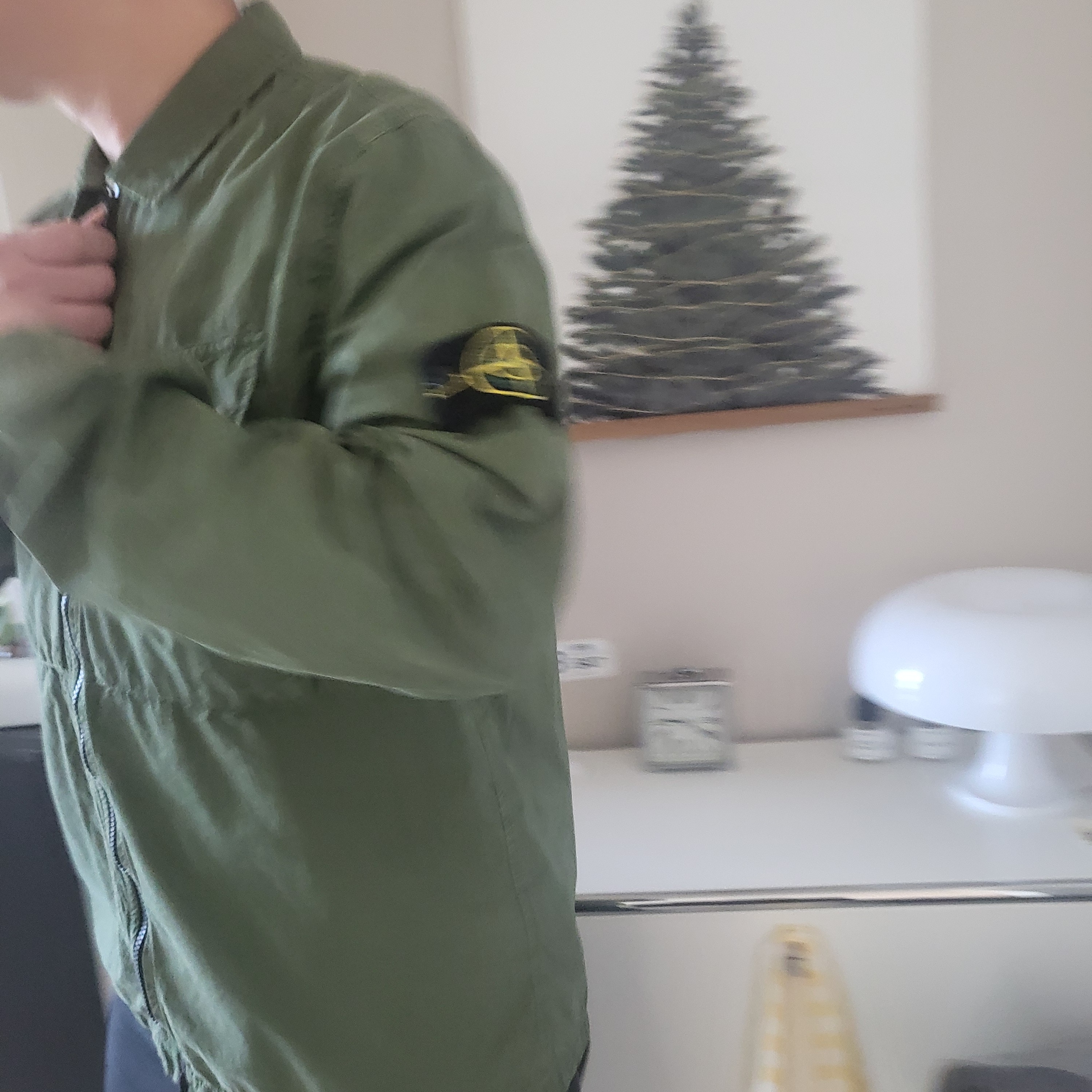 Stone Island 101WN Brushed Cotton Canvas T.CO+OLD Overshirt Olive Green - 22FW 착용 스타일