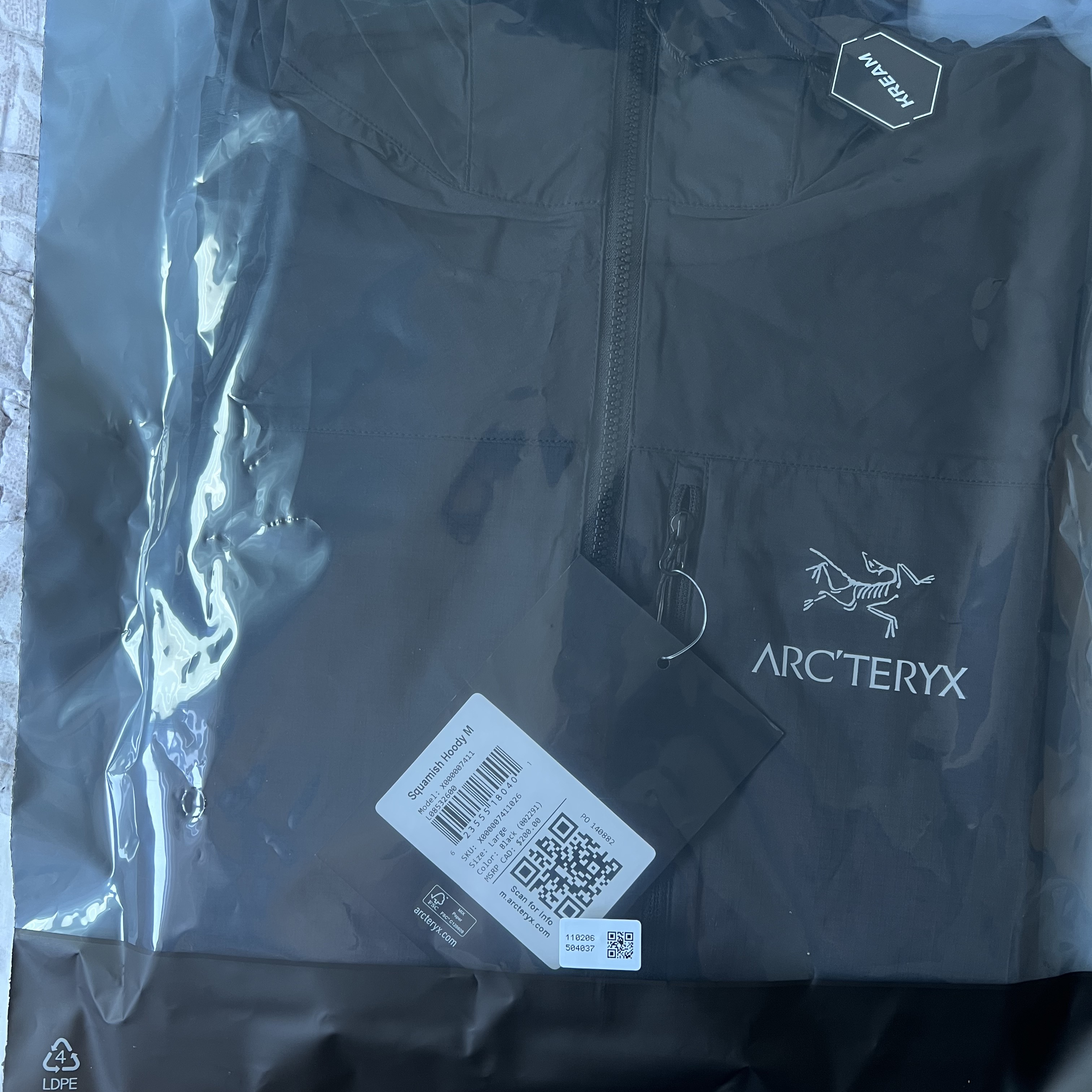 Arc'teryx Squamish Hoody Black 착용 스타일