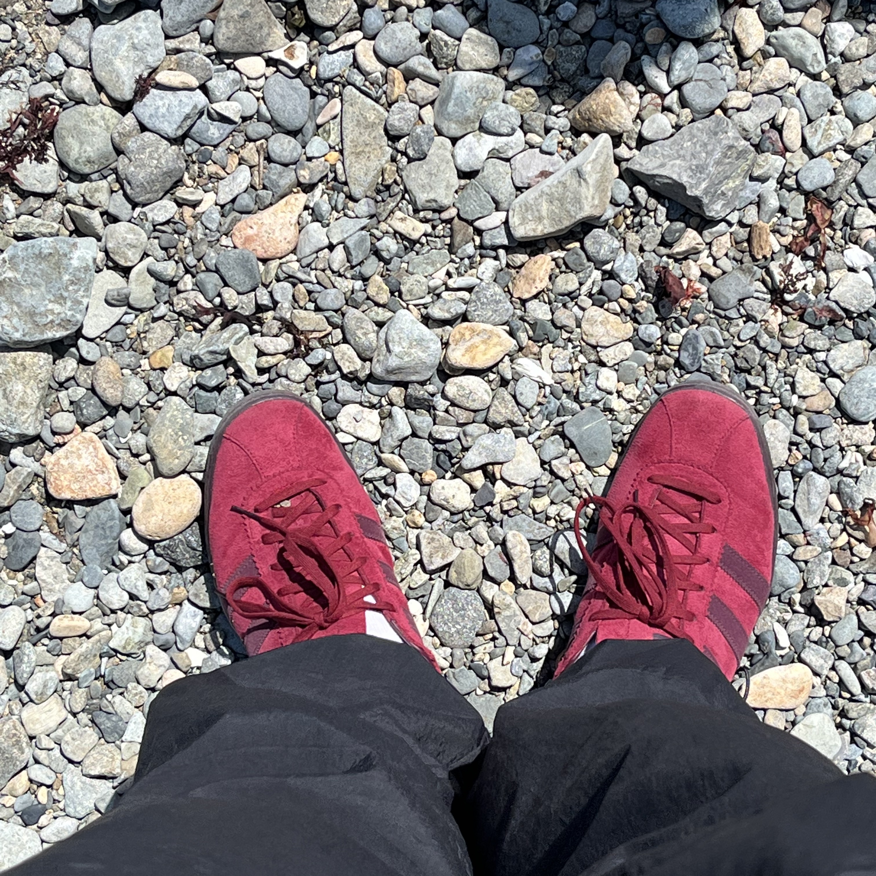Adidas Tobacco Gruen Collegiate Burgundy 착용 스타일 - 2