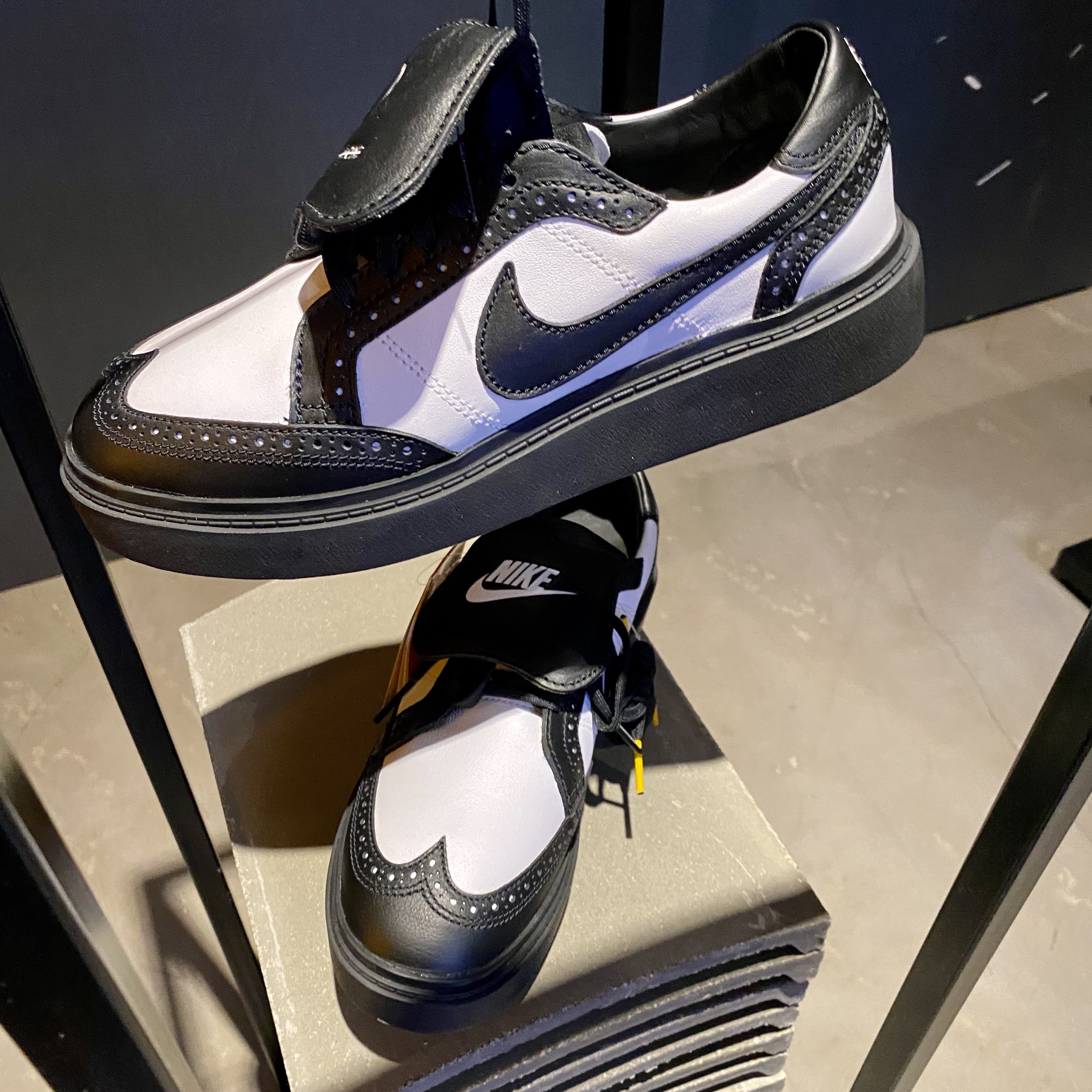 Nike x Peaceminusone Kwondo1 Black and White 착용 스타일 - 1