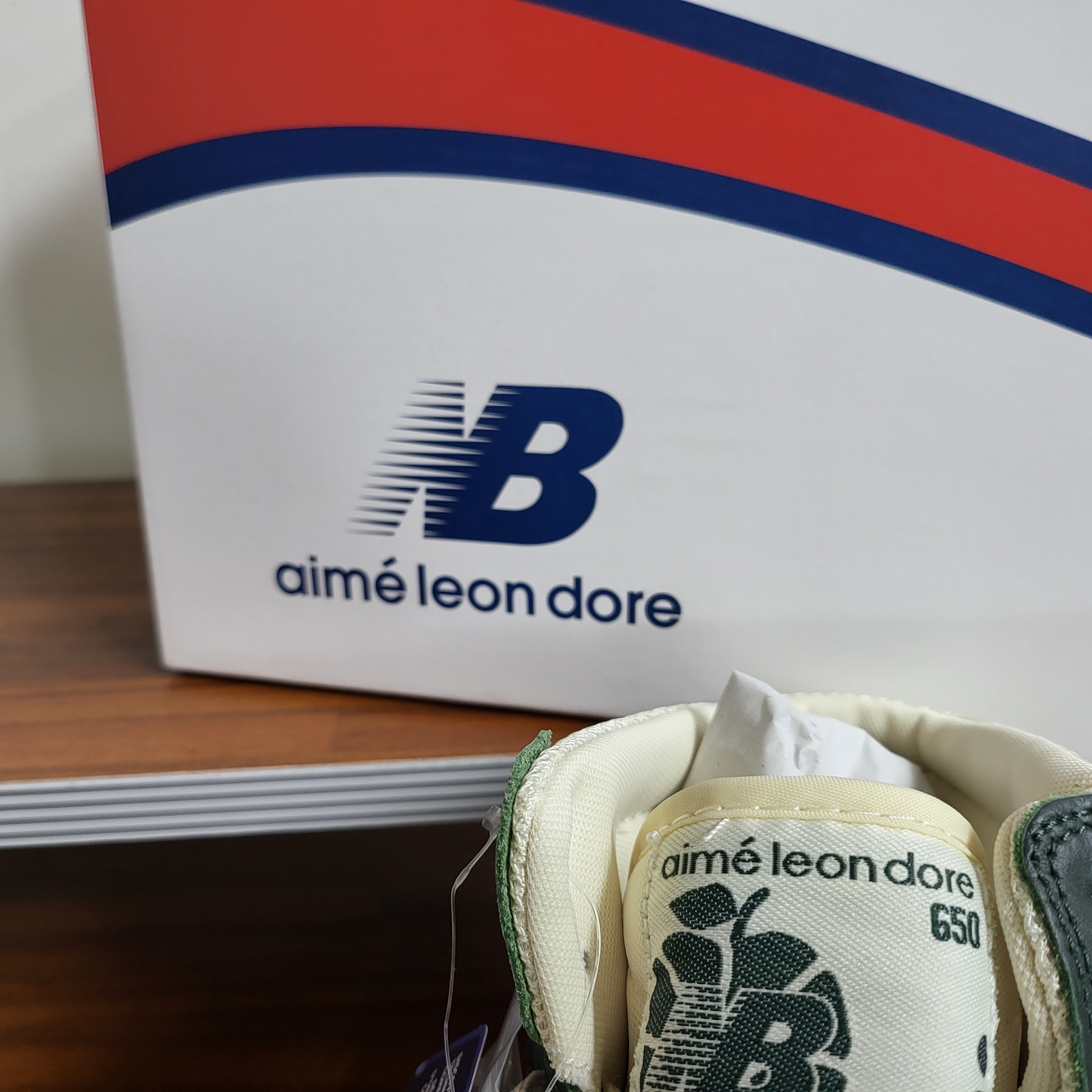 New Balance x Aime Leon Dore 650R Forest Green 착용 스타일 - 3