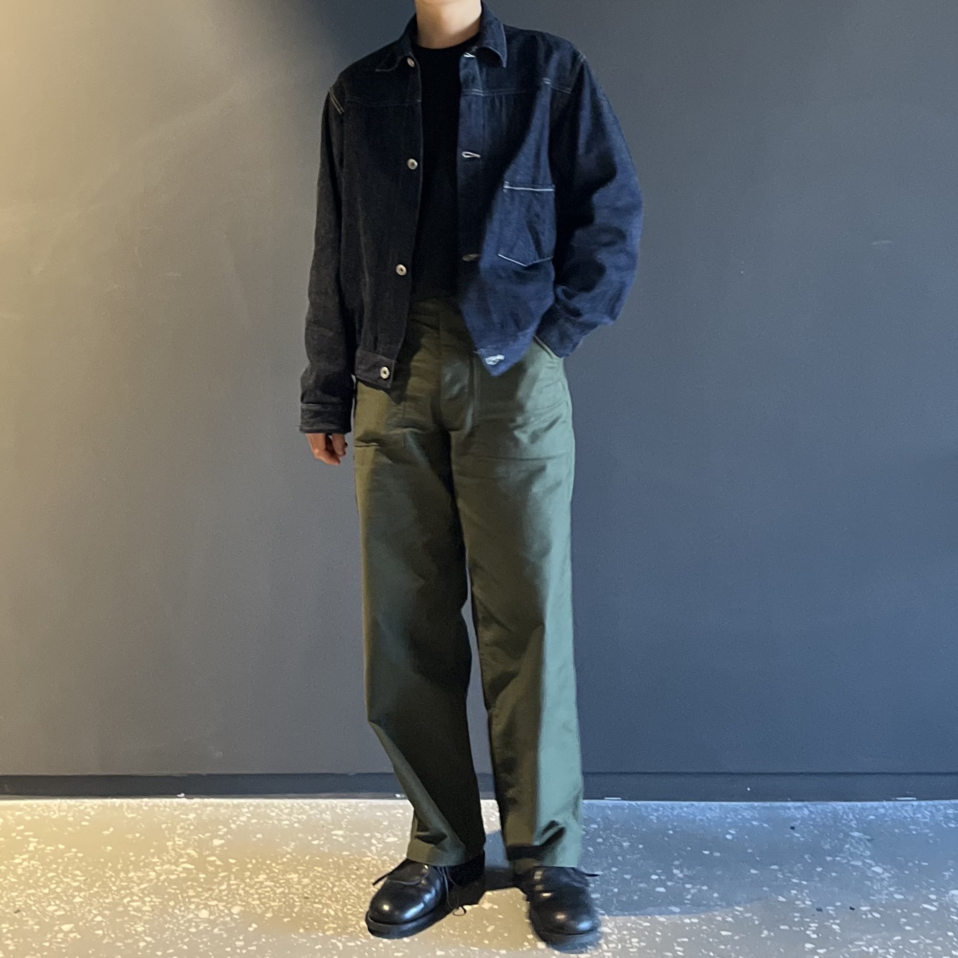 Guidi 992X Horse Full Grain Leather Derby Black 착용 스타일 - 2