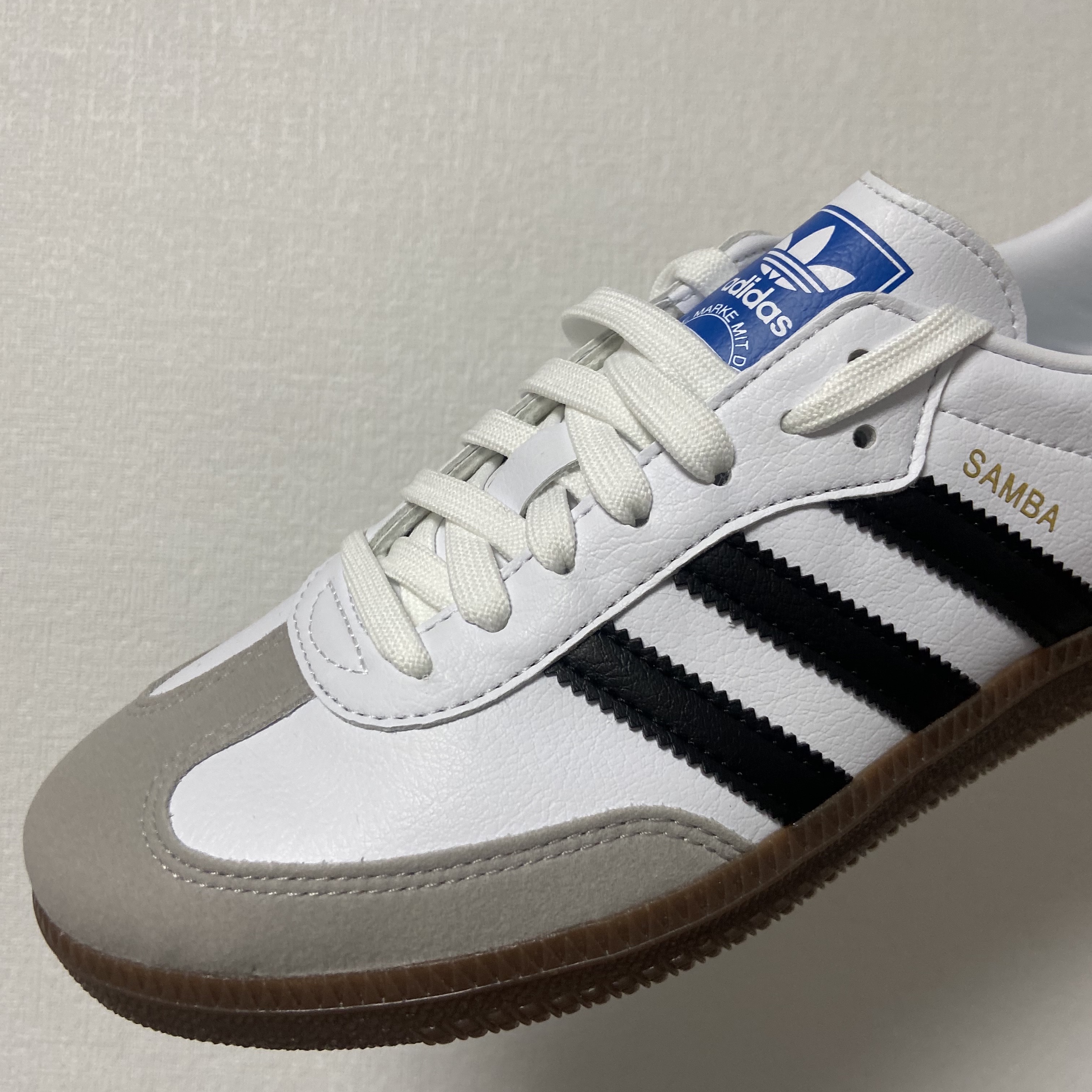 Adidas Samba Vegan White Black 착용 스타일 - 1