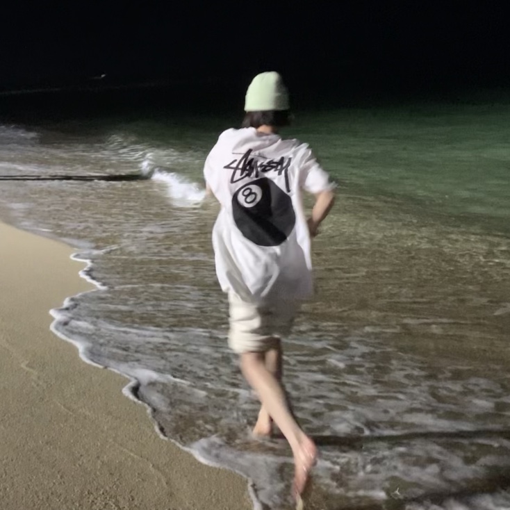 Stussy 8 Ball T-Shirt White - 22SS 착용 스타일 - 2