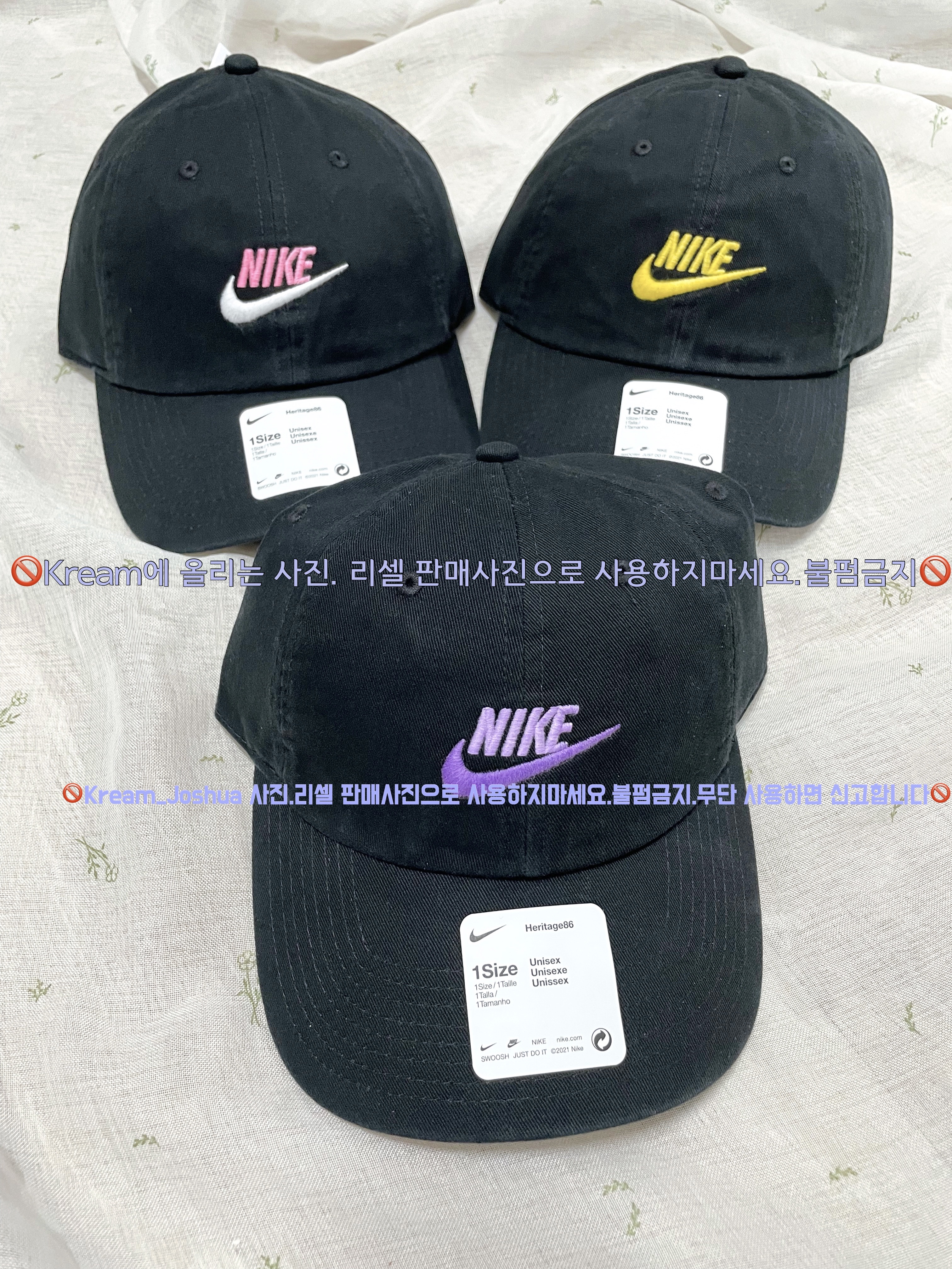 Nike Heritage 86 Futura Washed Cap Black White 착용 스타일 - 3