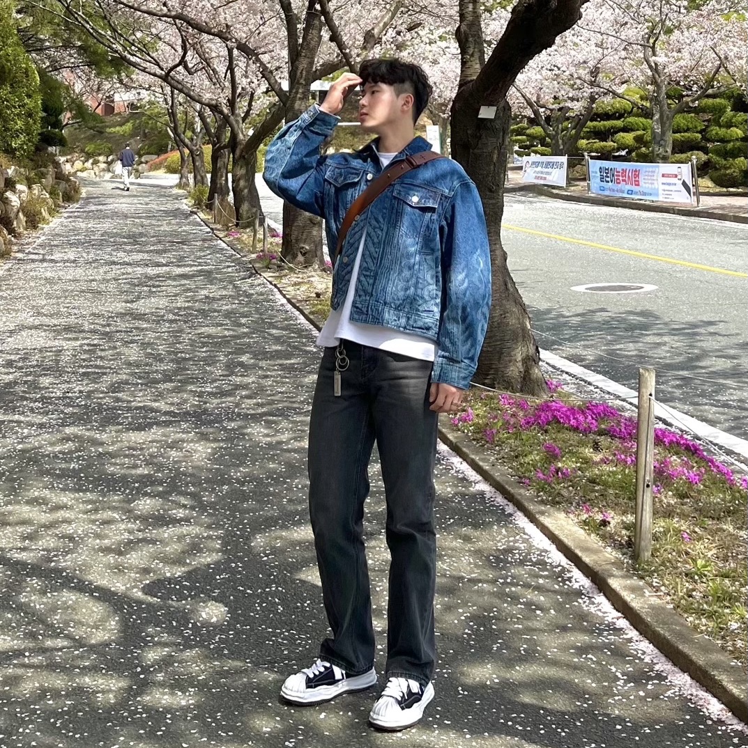 Maison Mihara Yasuhiro Blakey OG Sole Canvas Low-top Sneakers Black White 착용 스타일