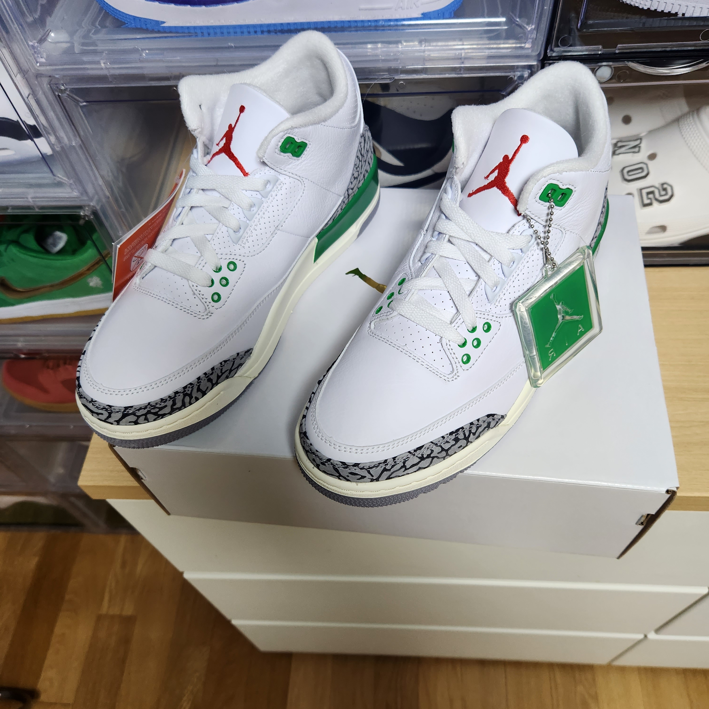 (W) Jordan 3 Retro Lucky Green 착용 스타일
