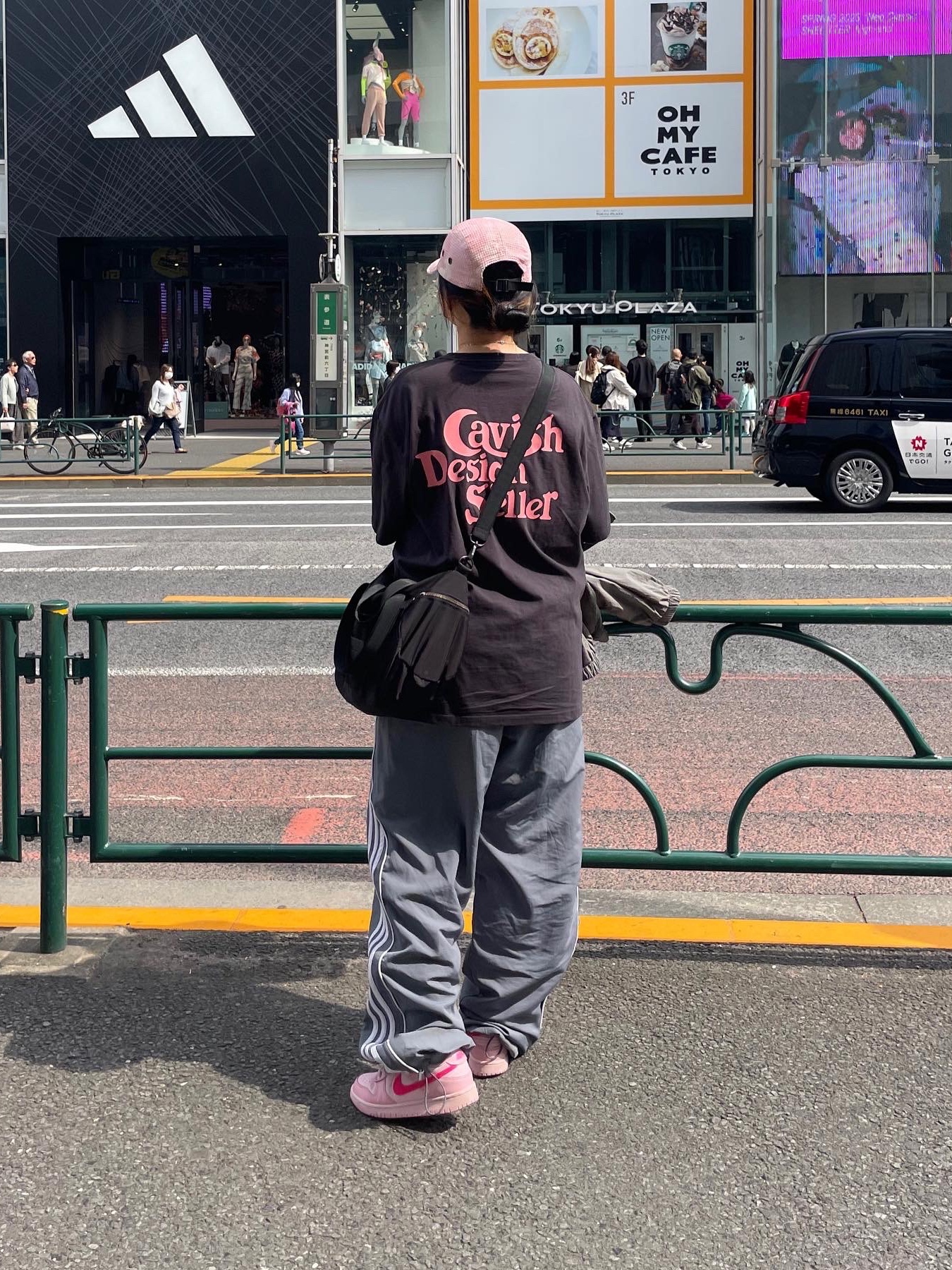 Supreme Camo Grid Velvet Camp Cap Pink Camo - 22FW, (GS) Nike Dunk Low Triple Pink 착용 스타일 - 2