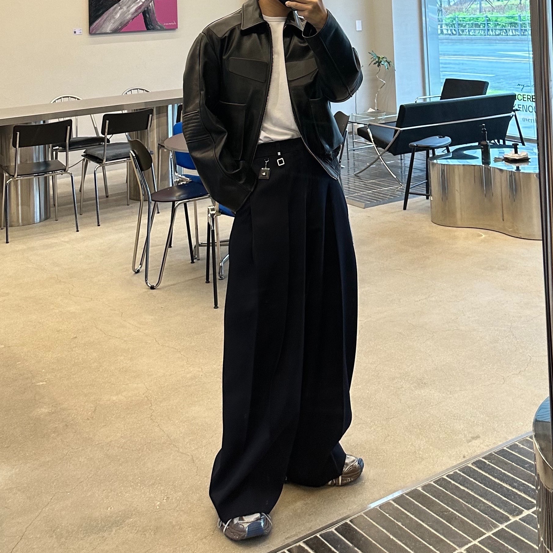 Balenciaga 3XL Sneakers Worn Out Grey White Blue 착용 스타일 - 2