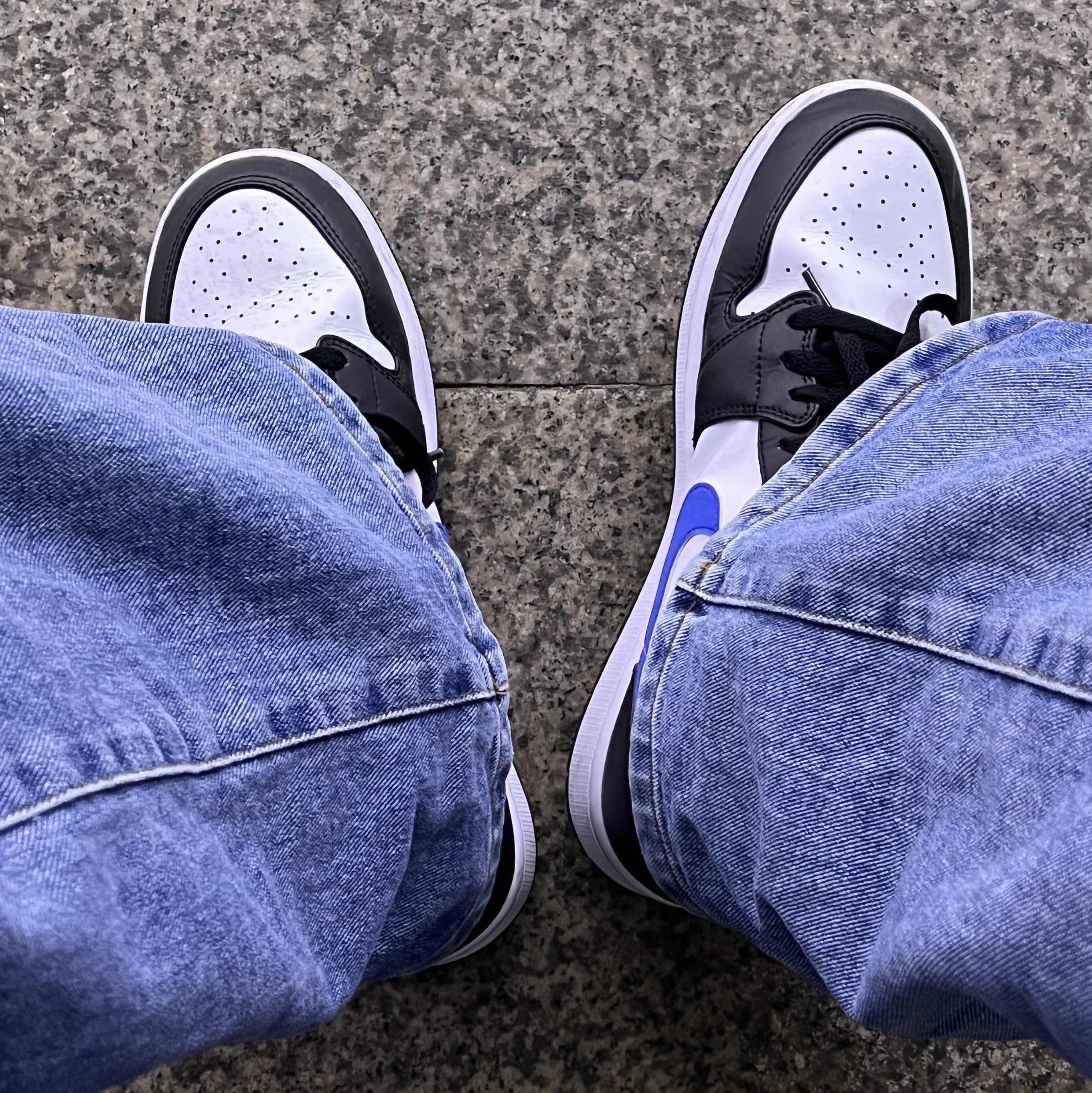 Jordan 1 Mid Racer Blue 착용 스타일 - 5