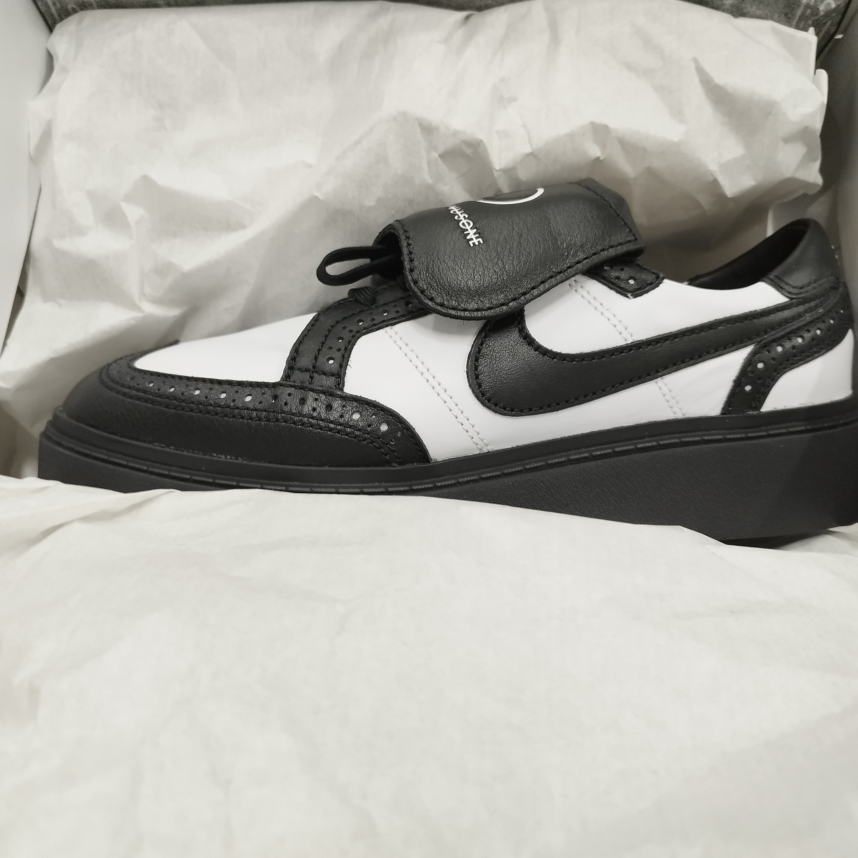 Nike x Peaceminusone Kwondo1 Black and White 착용 스타일 - 1