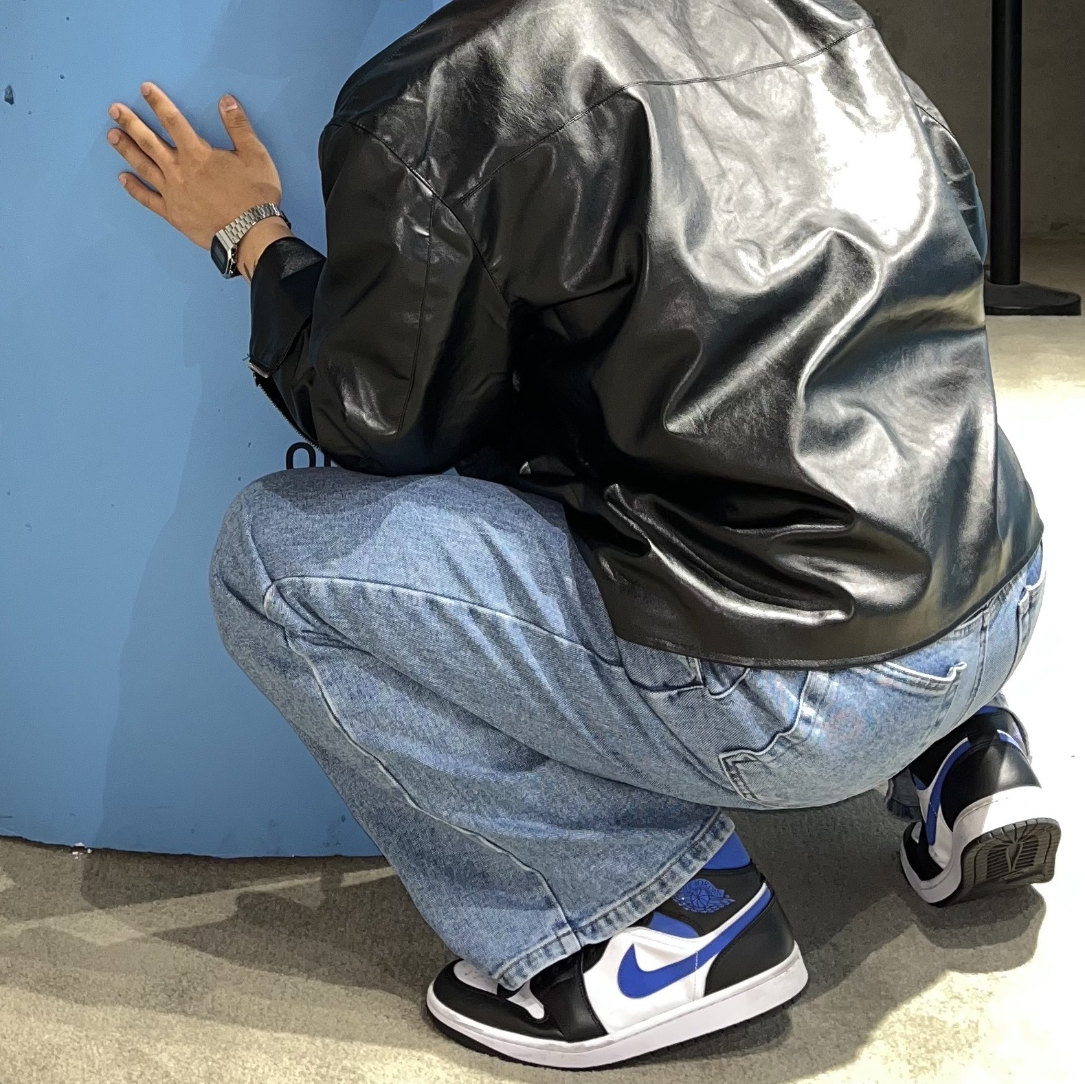 Jordan 1 Mid Racer Blue 착용 스타일 - 3