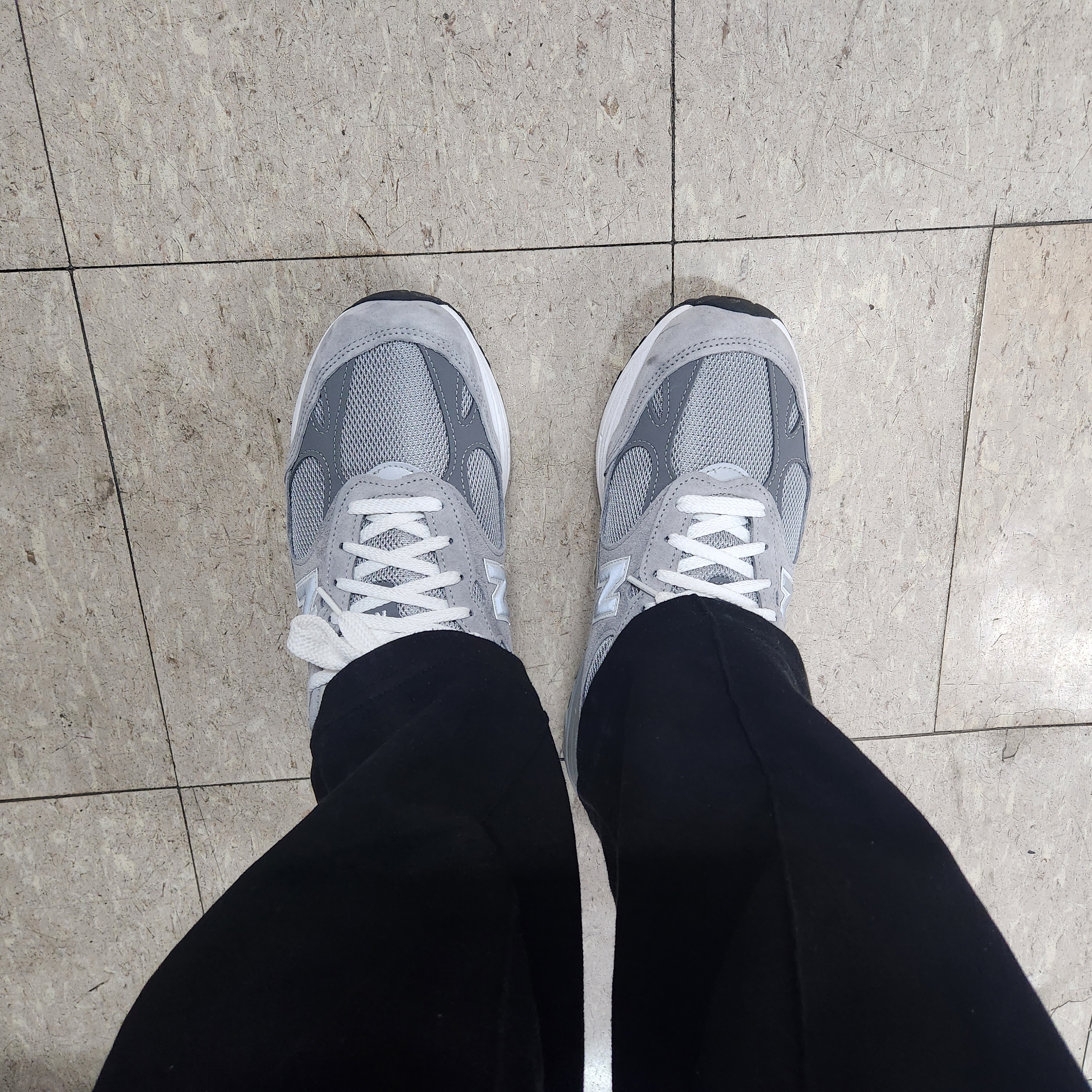 New Balance 993 Made in USA Grey - D Standard 착용 스타일