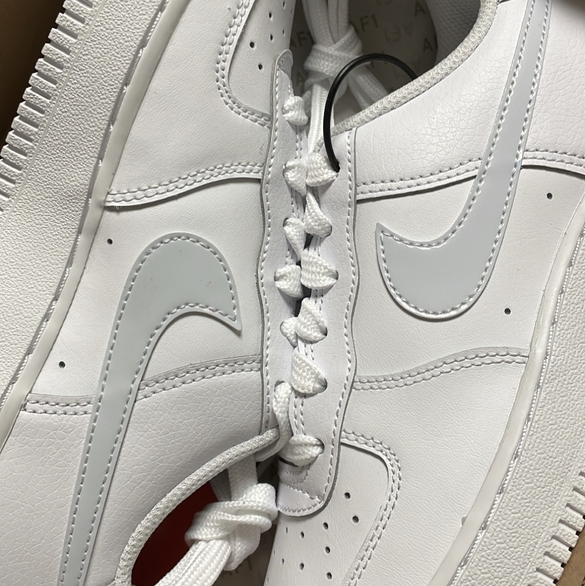 (GS) Nike Air Force 1 White Aura 착용 스타일