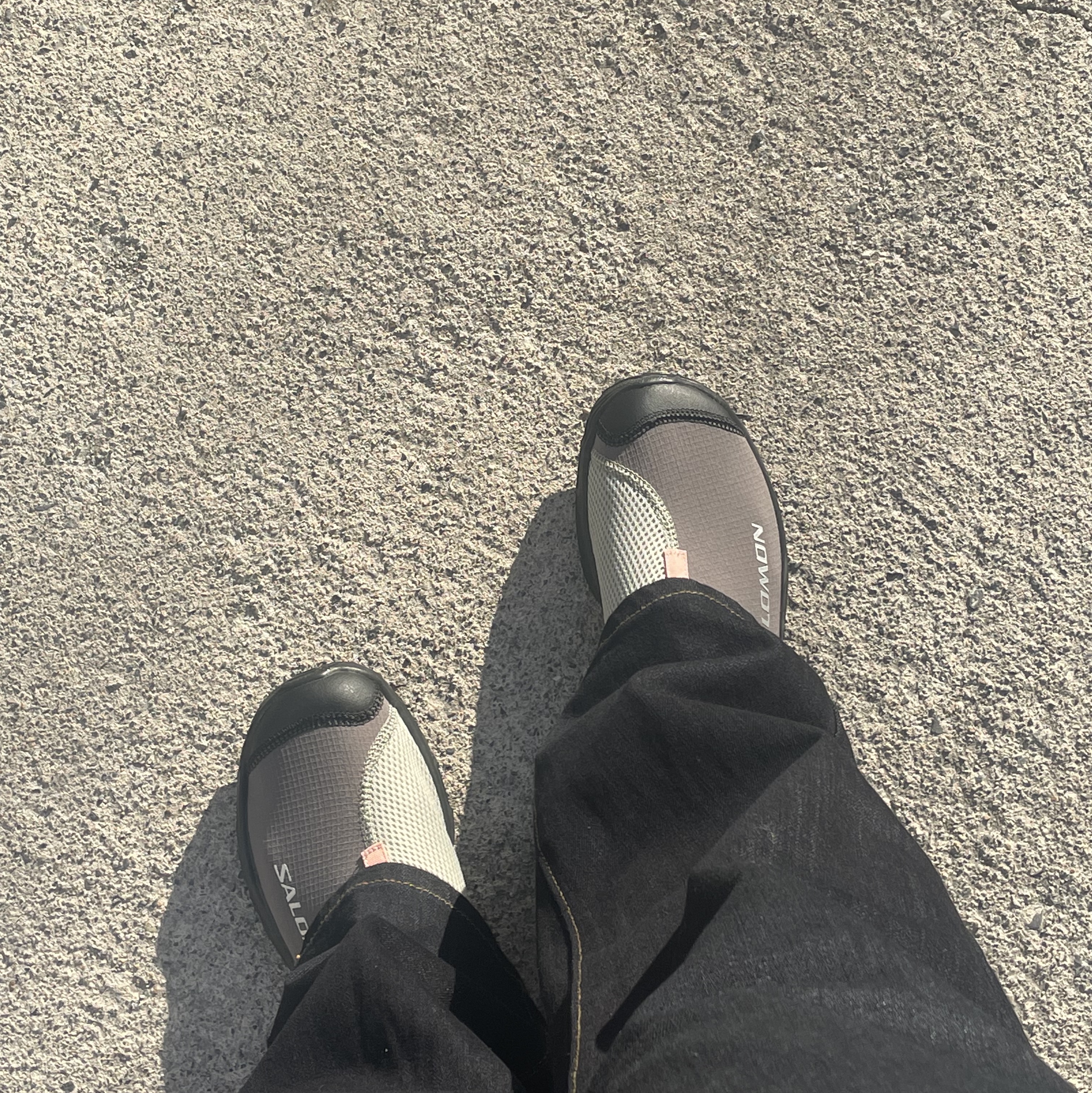 Salomon RX Slide 3.0 Pewter 착용 스타일