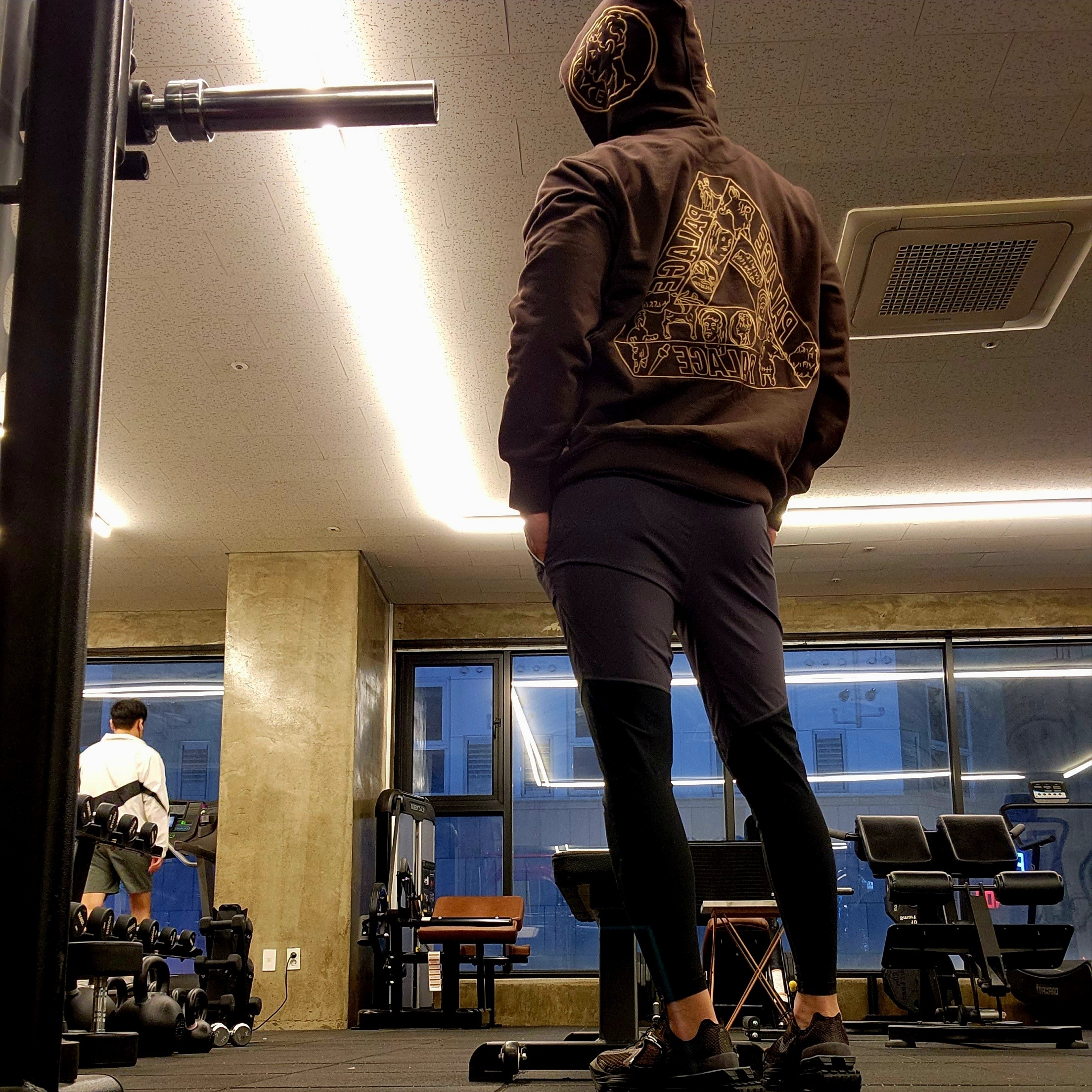 Palace Tri-Archaeology Hood Brown - 21SS, Nike x Matthew M Williams Zoom 004 Baroque Brown 착용 스타일 - 1