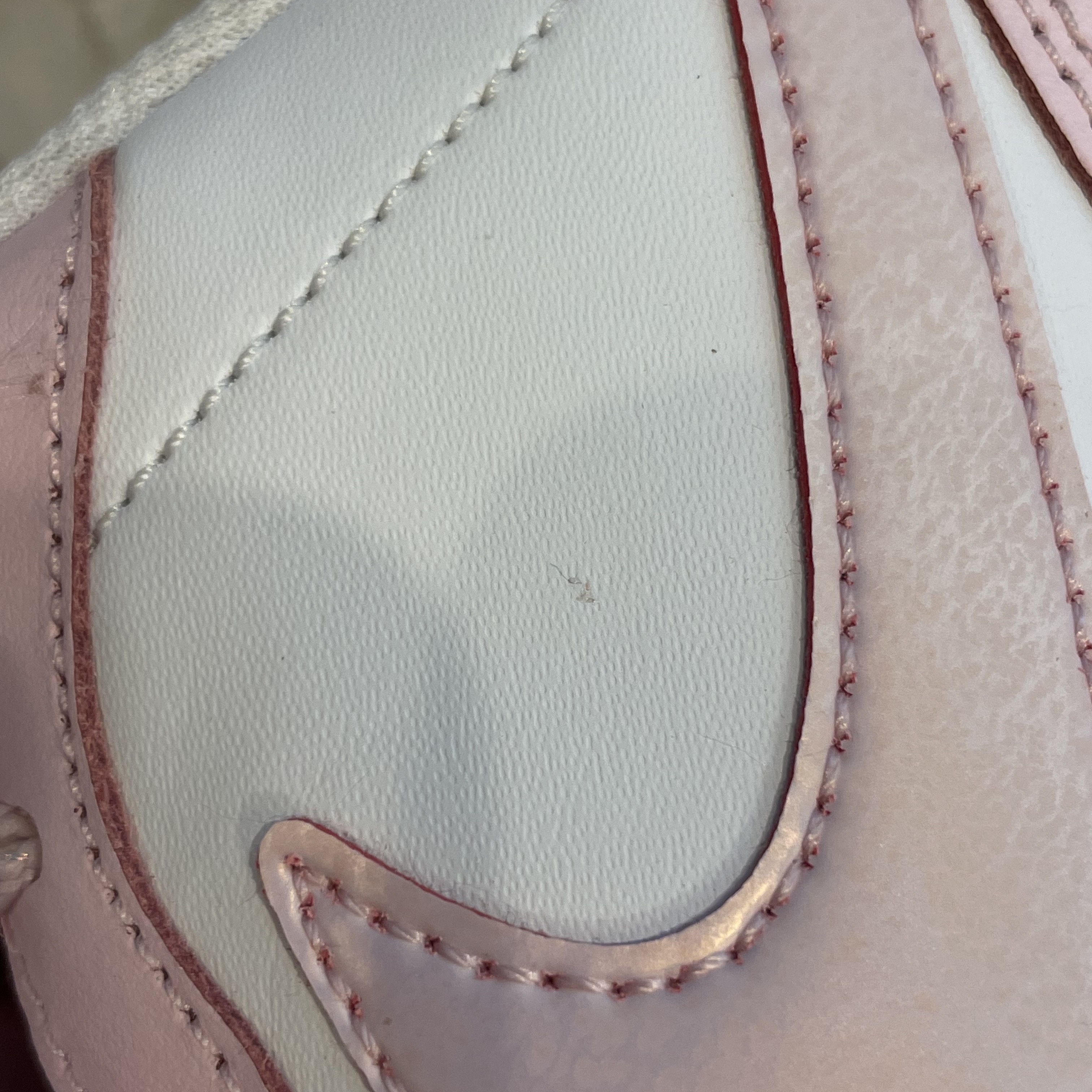 (GS) Nike Court Borough 2 SE White Pink Foam 착용 스타일 - 3
