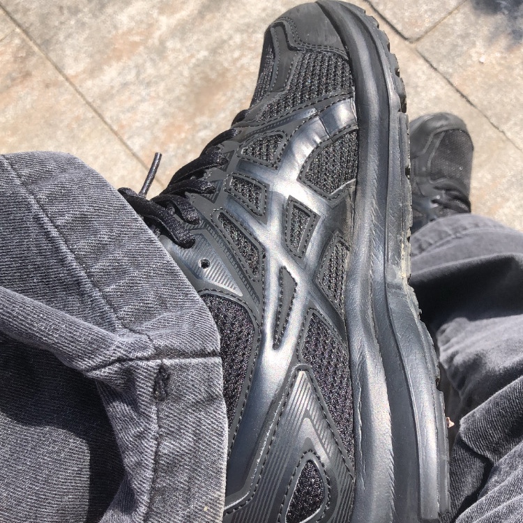 Asics Jog 100 2 Black 착용 스타일